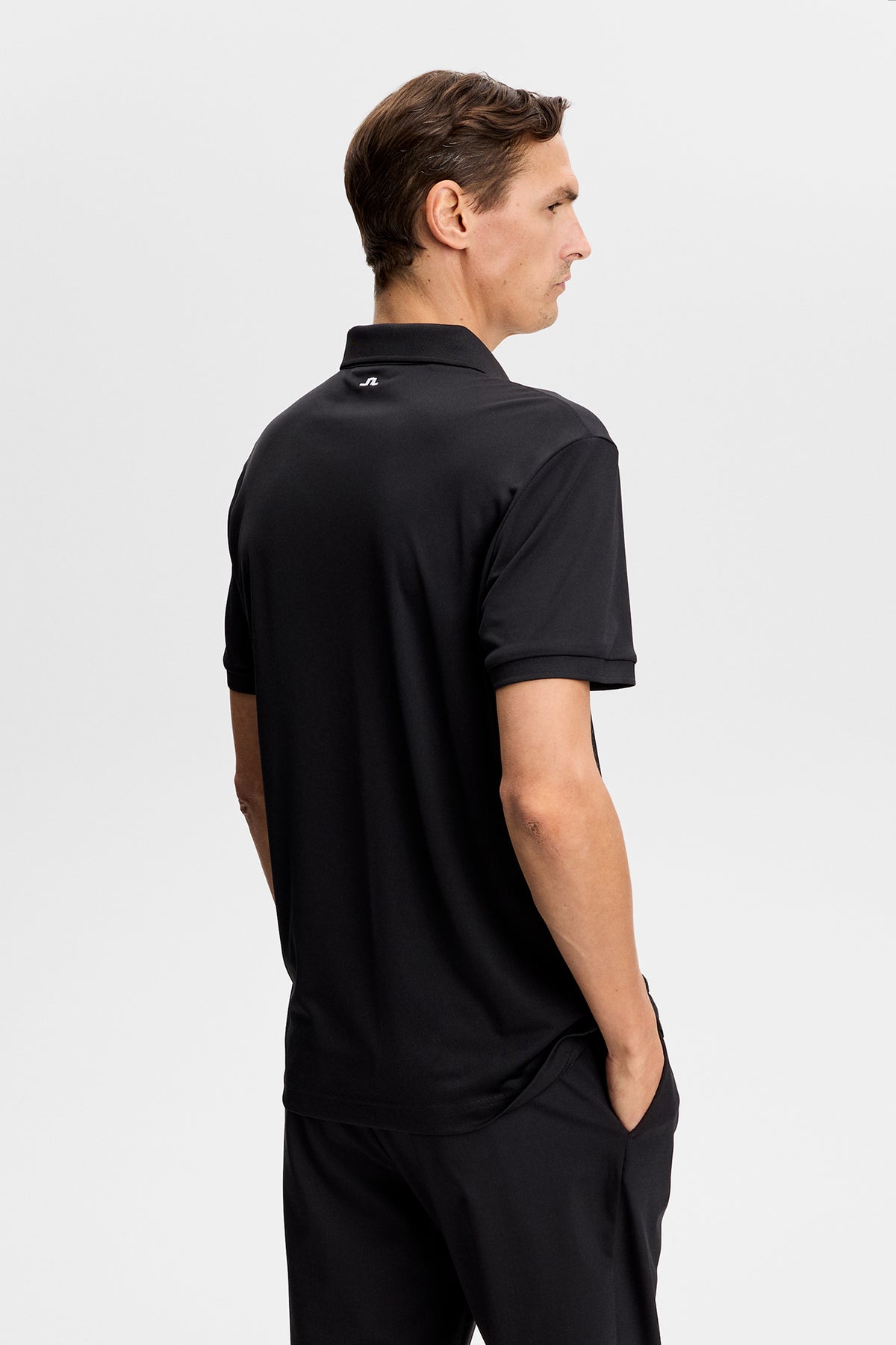 Tour Tech Polo in Black by J.Lindeberg