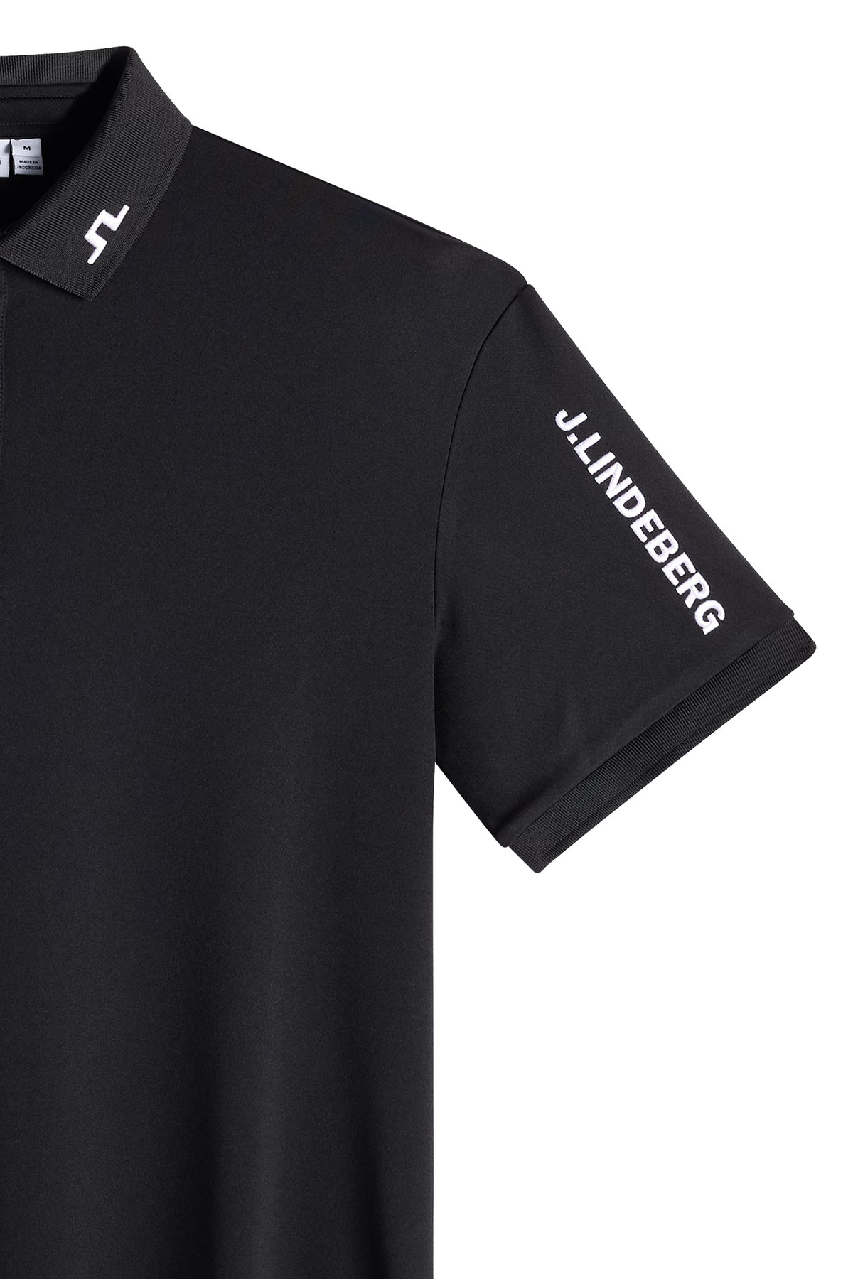 Tour Tech Polo in Black by J.Lindeberg