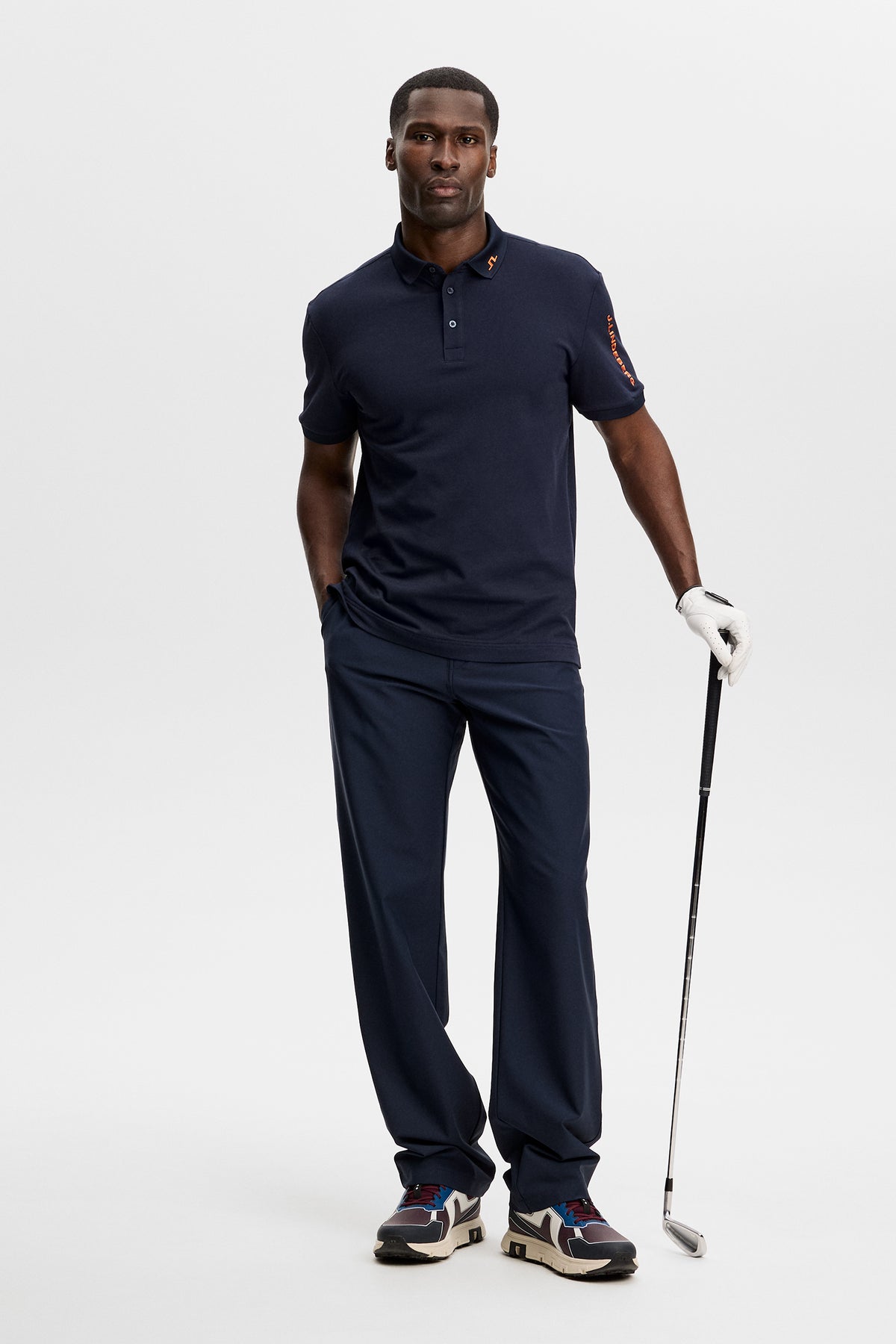 Tour Tech Pique Polo in JL Navy by J.Lindeberg