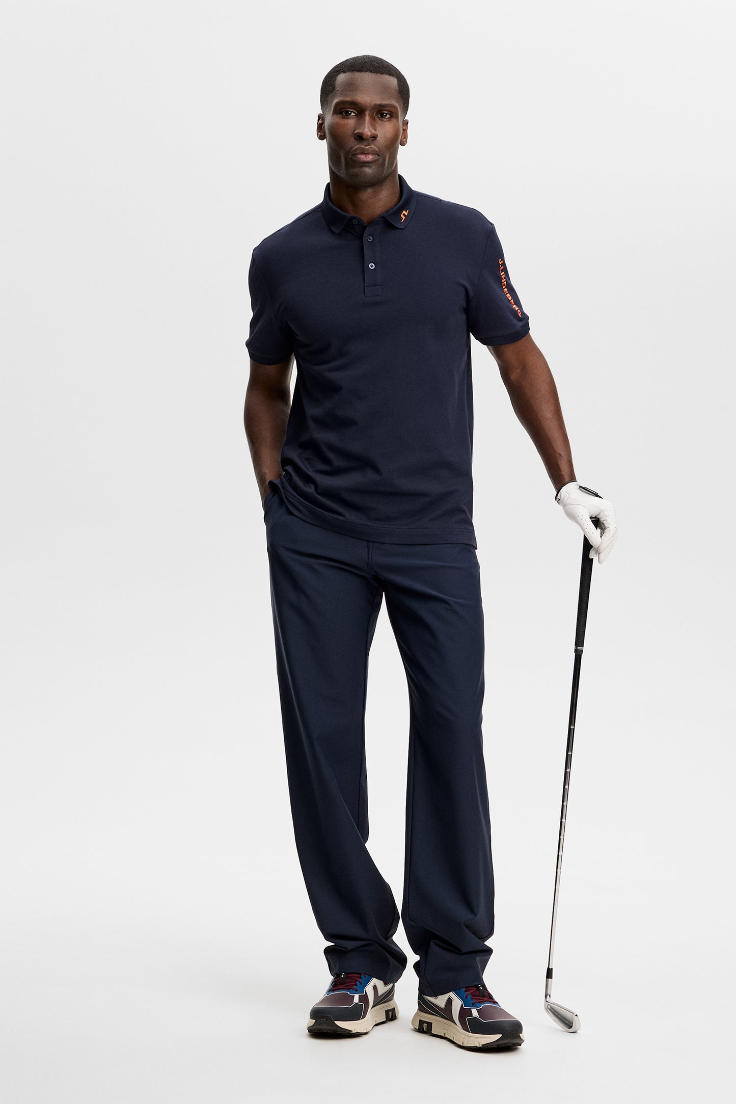 Tour Tech Pique Polo in JL Navy by J.Lindeberg