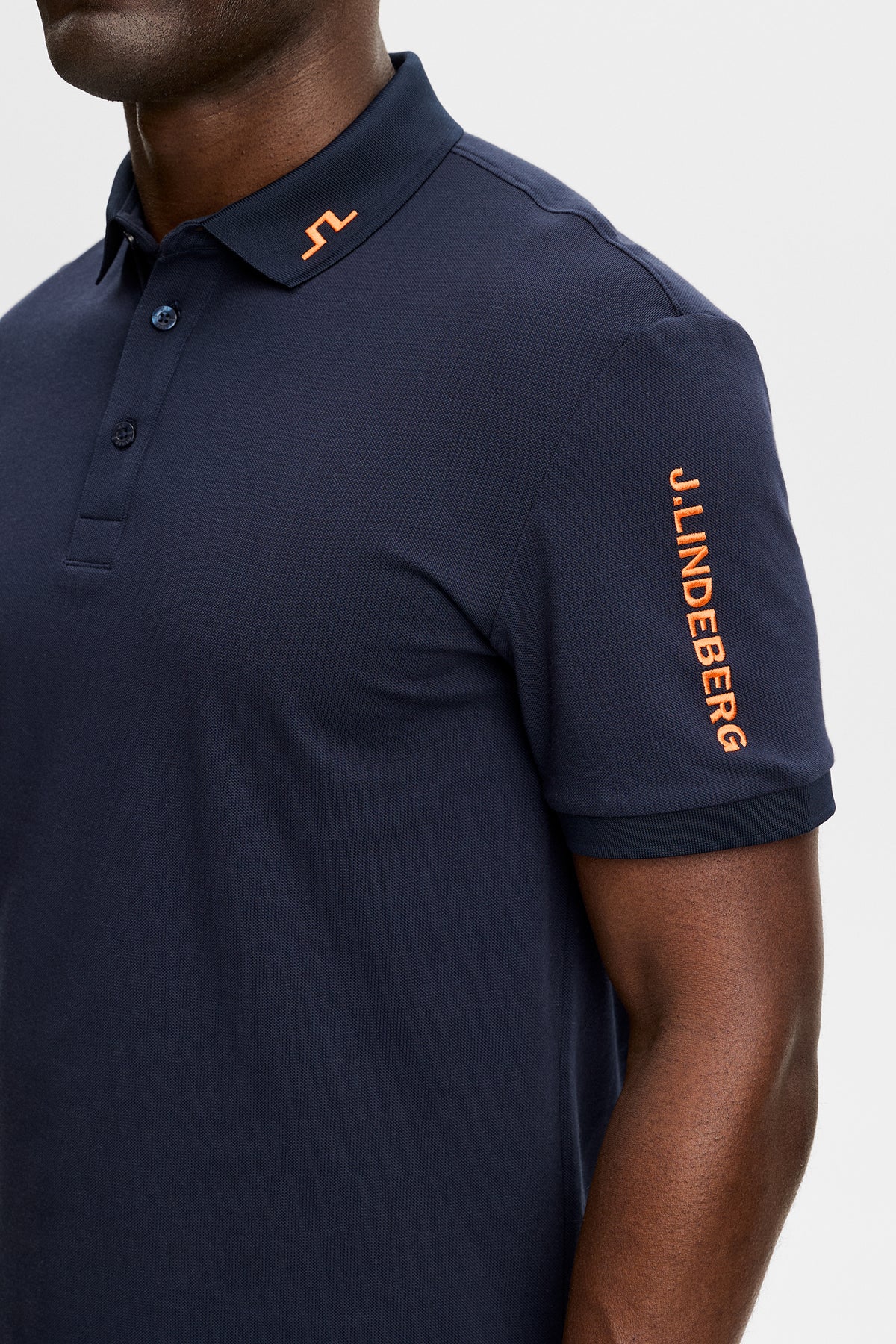 Tour Tech Pique Polo in JL Navy by J.Lindeberg