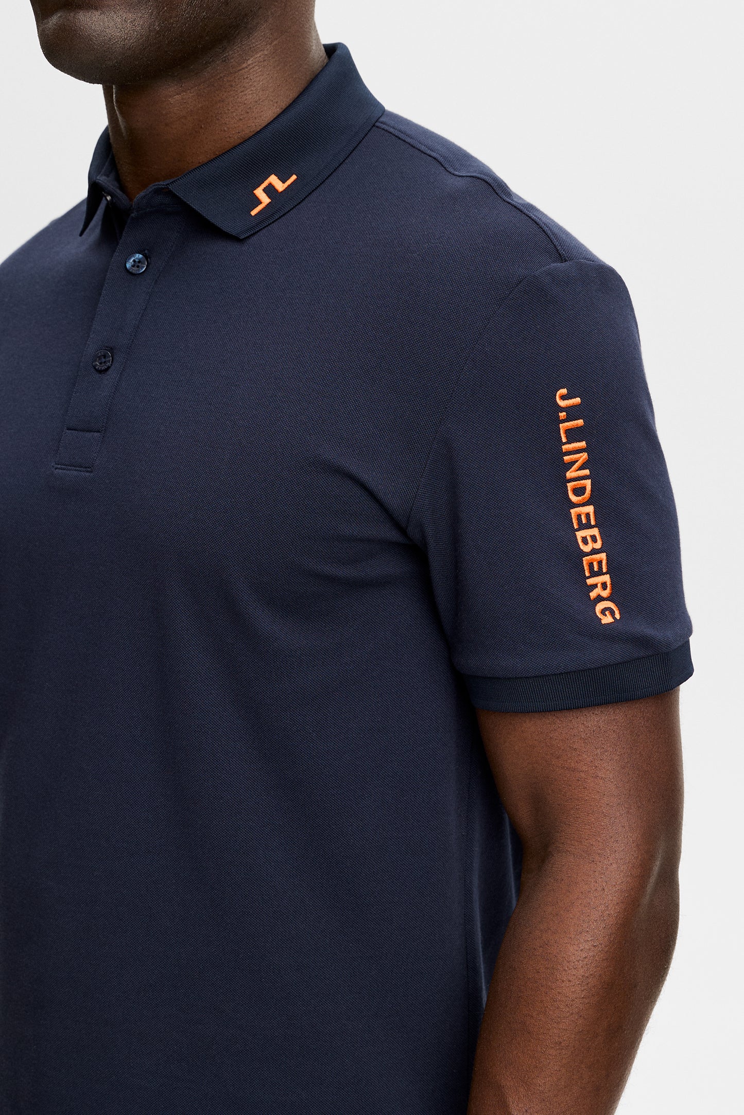 Tour Tech Pique Polo in JL Navy by J.Lindeberg