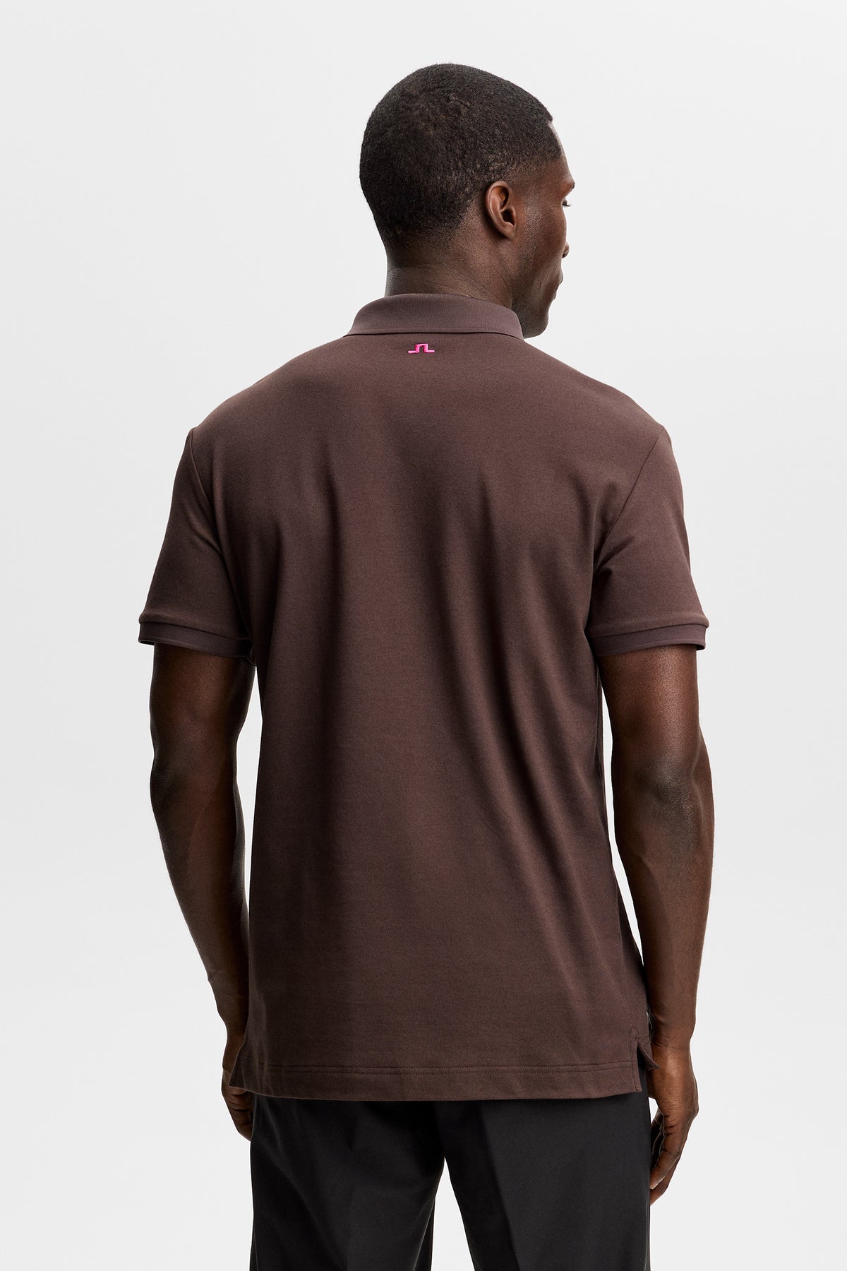 Tour Tech Pique Polo in Seal Brown by J.Lindeberg