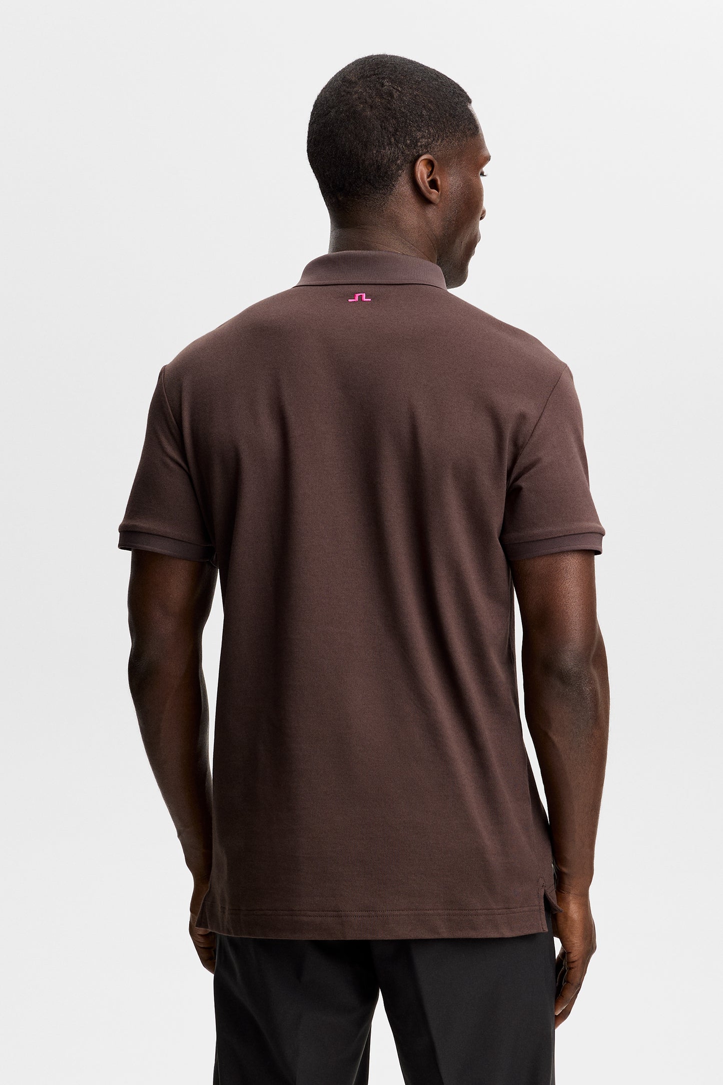 Tour Tech Pique Polo in Seal Brown by J.Lindeberg
