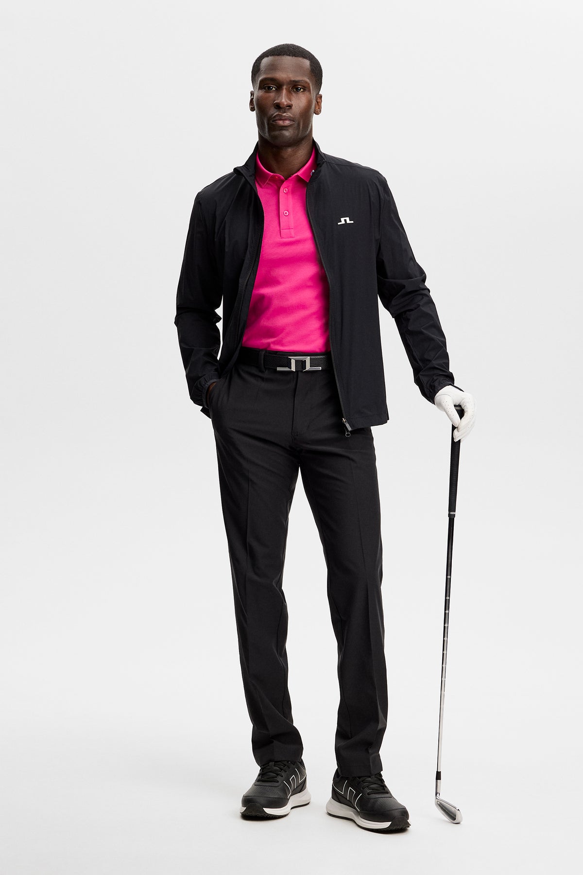 Tour Tech Pique Polo in Pink Yarrow by J.Lindeberg