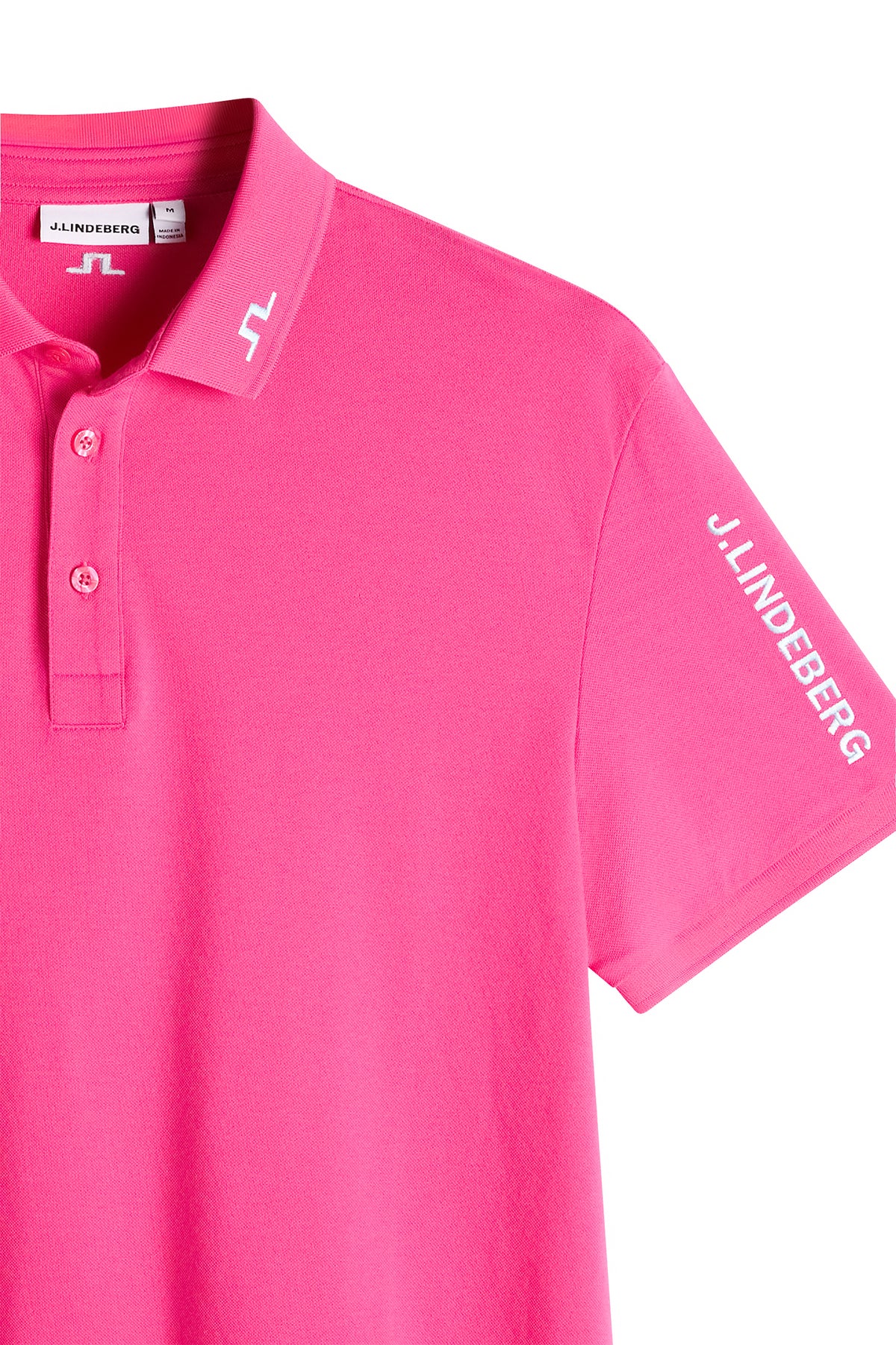 Tour Tech Pique Polo in Pink Yarrow by J.Lindeberg
