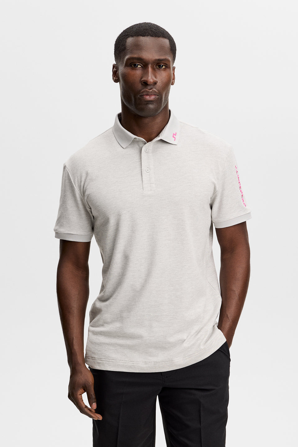 Tour Tech Pique Polo / Light Grey Melange
