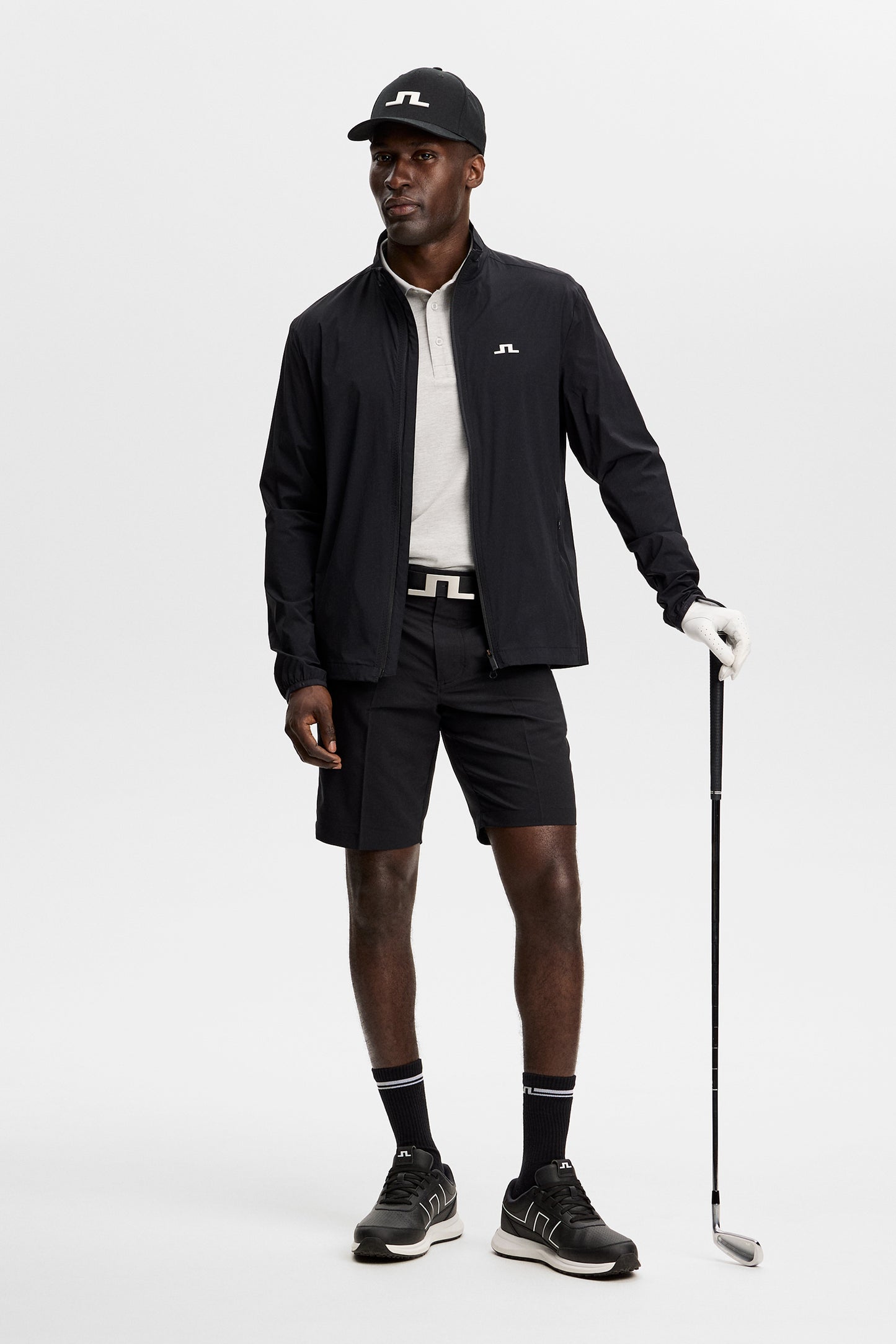Tour Tech Pique Polo in Light Grey Melange by J.Lindeberg