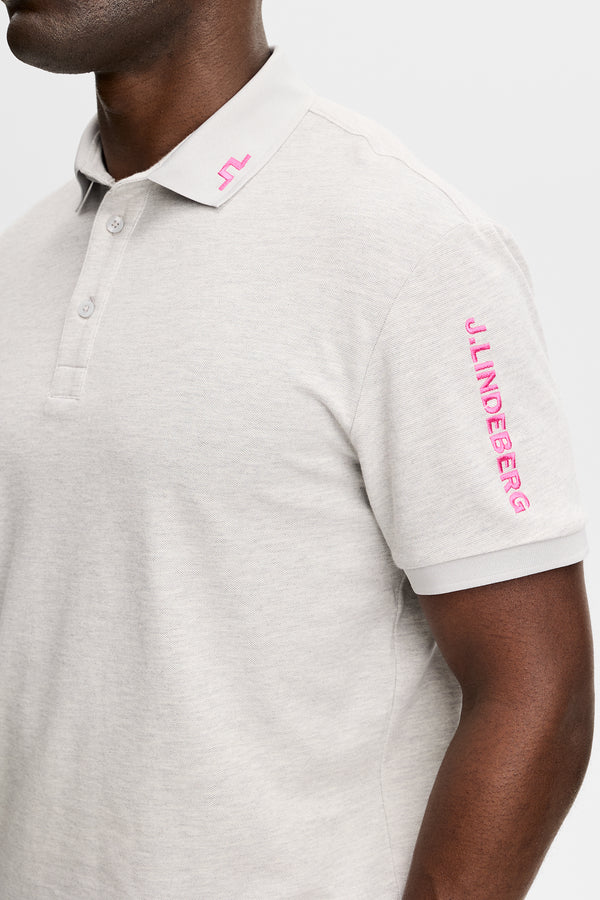 Tour Tech Pique Polo / Light Grey Melange