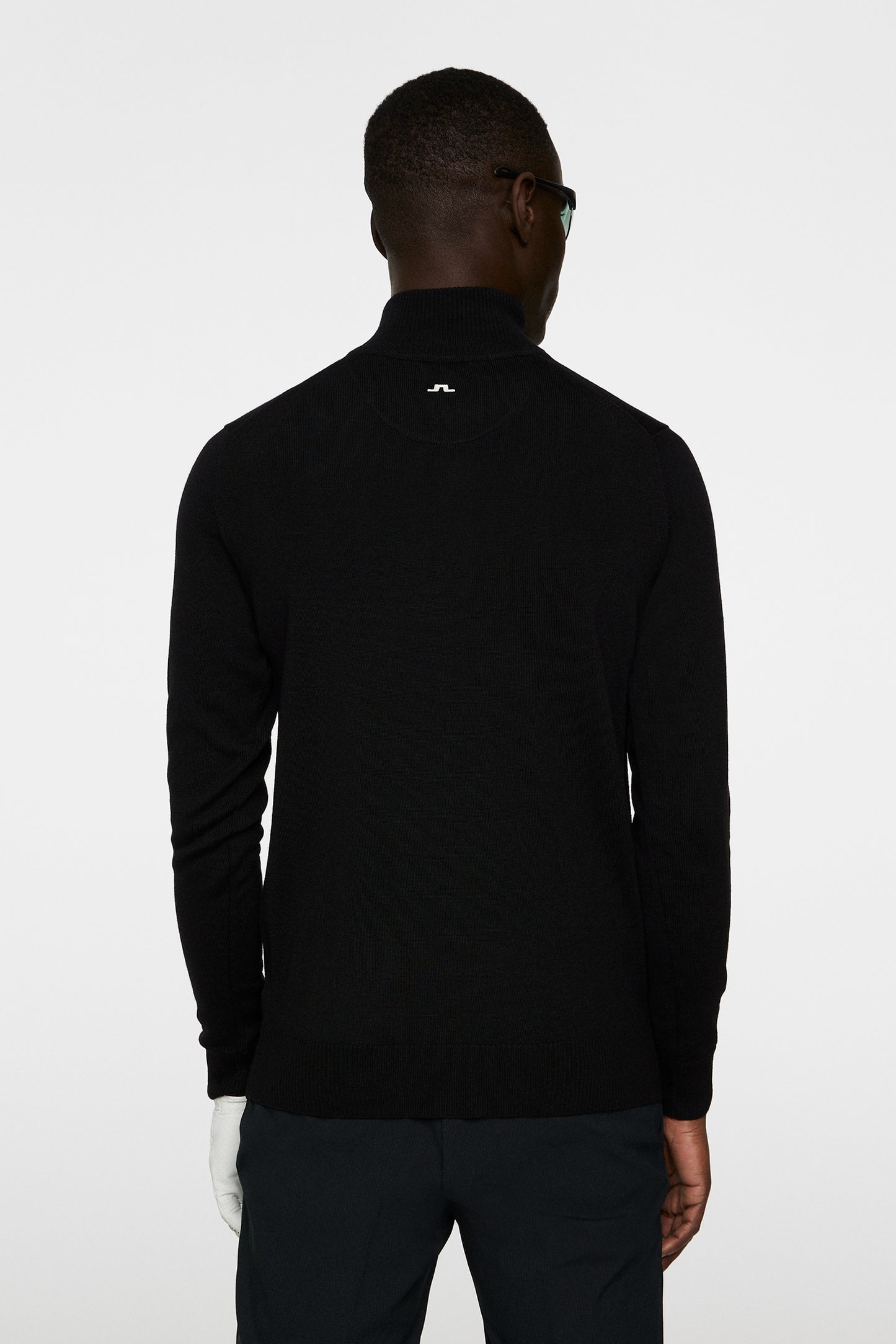 Kian Knitted Sweater in Black by J.Lindeberg