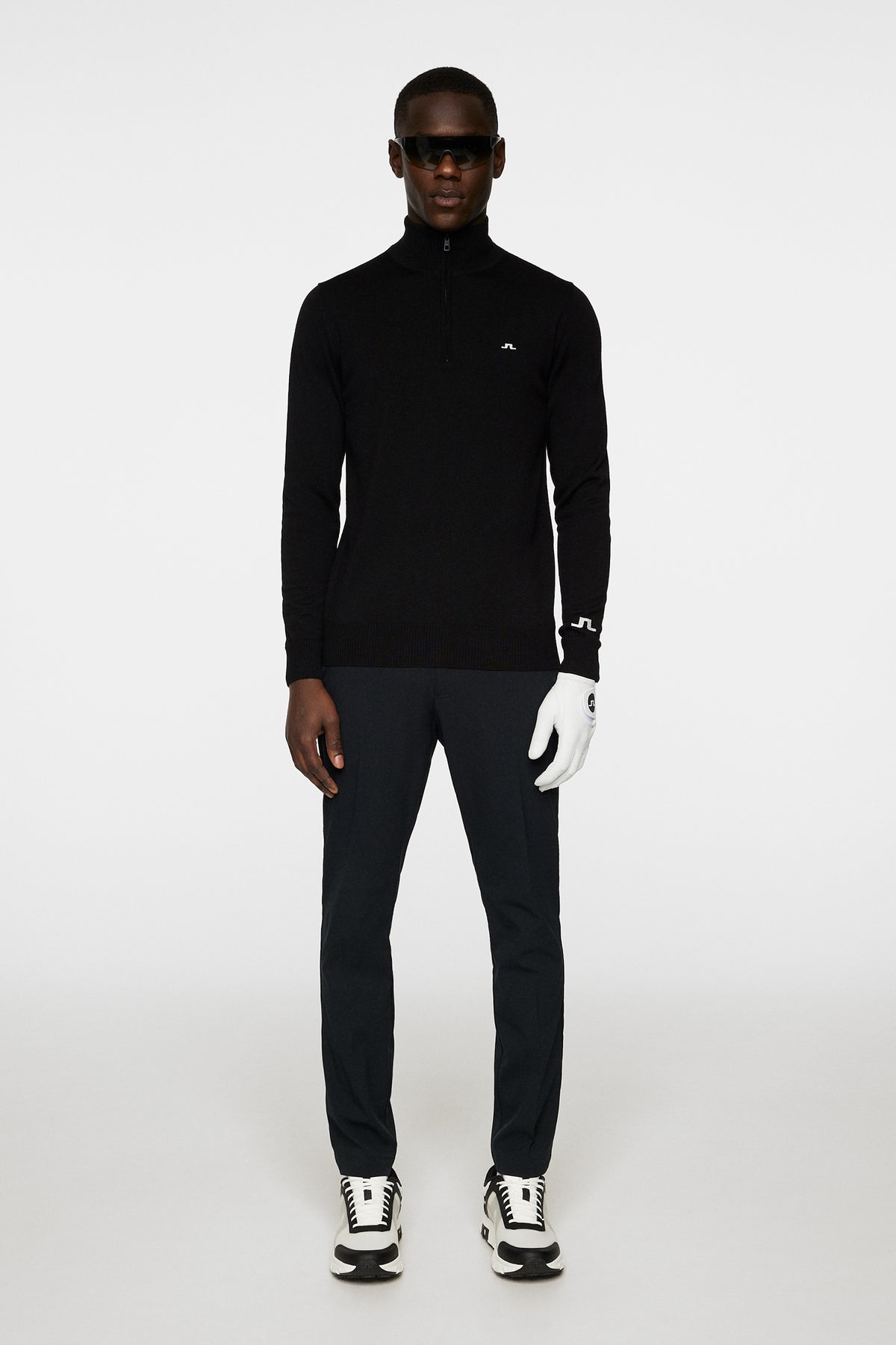 Kian Knitted Sweater in Black by J.Lindeberg