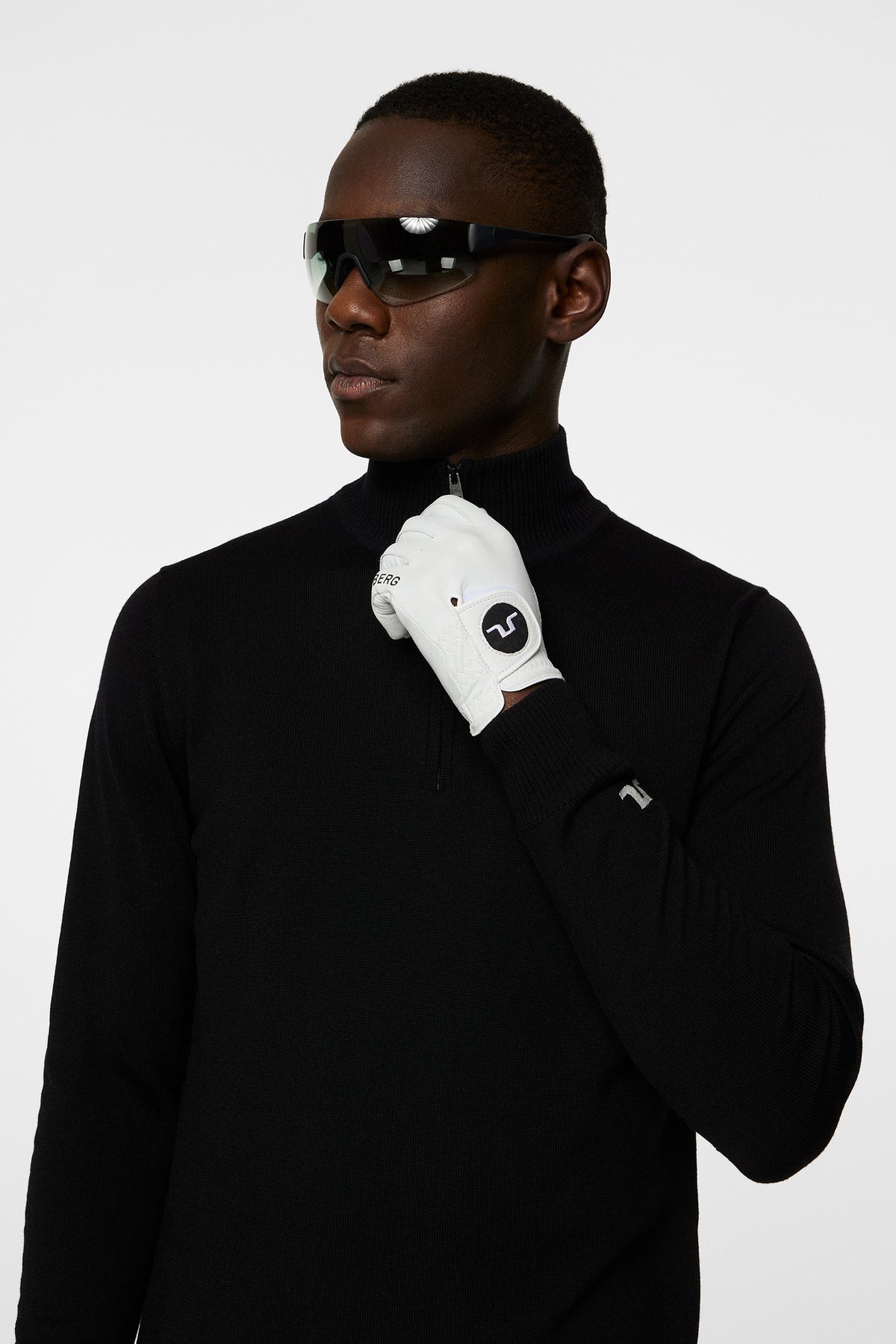 Kian Knitted Sweater in Black by J.Lindeberg