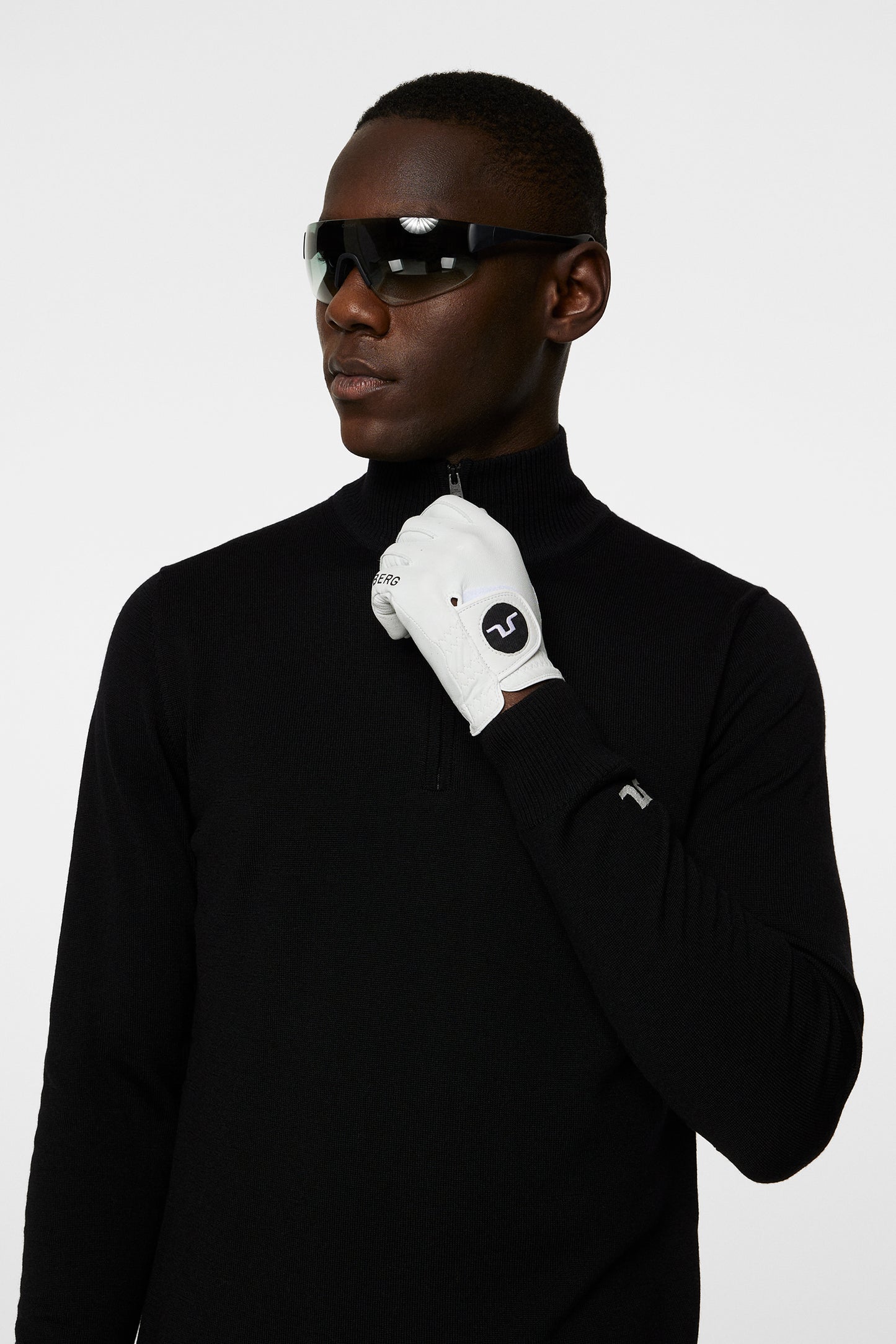 Kian Knitted Sweater in Black by J.Lindeberg