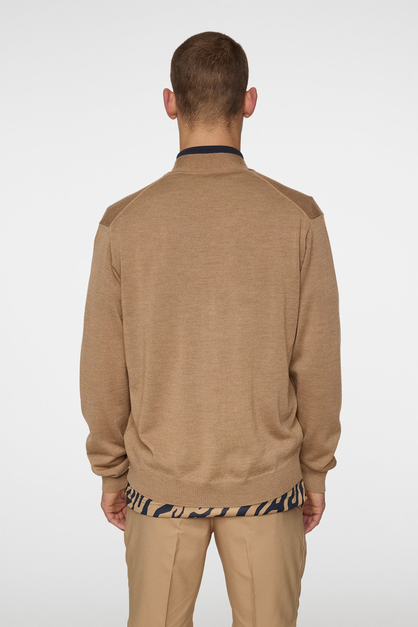 Lucas Knitted Cardigan in Tigers Eye by J.Lindeberg