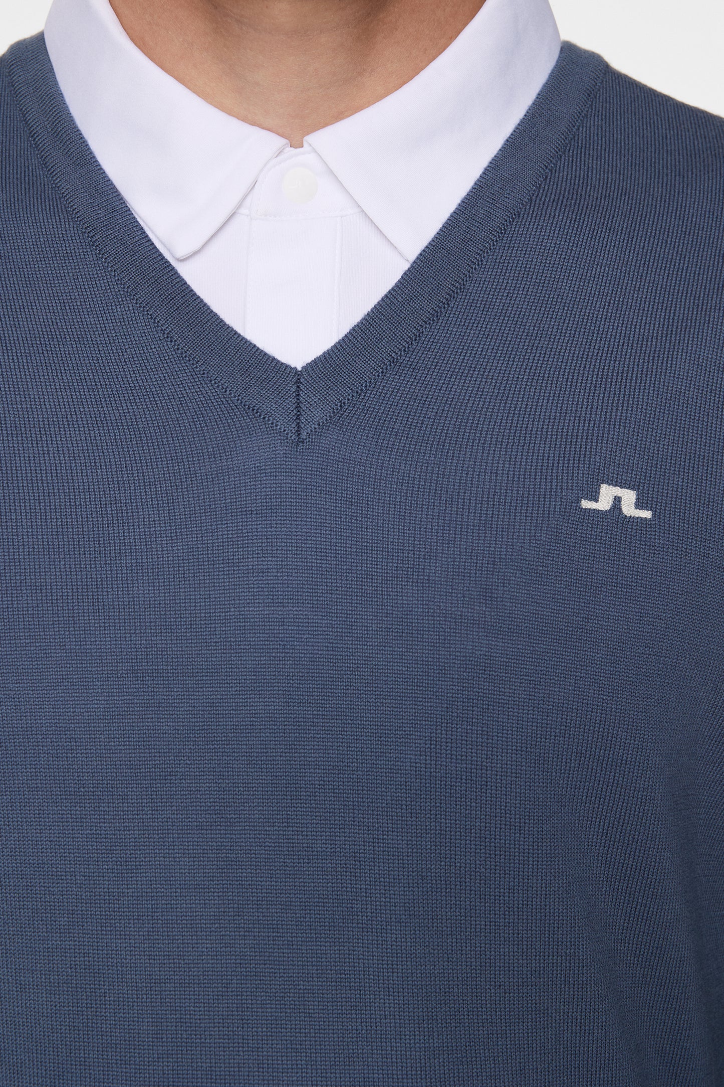 Lymann Knitted Sweater in Vintage Indigo by J.Lindeberg