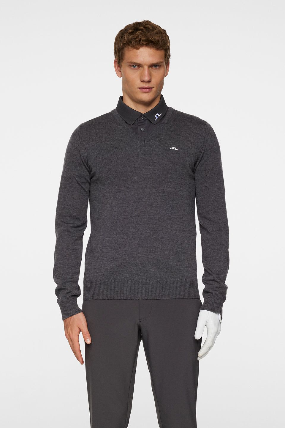 Lymann Knitted Sweater / Dark Grey Melange