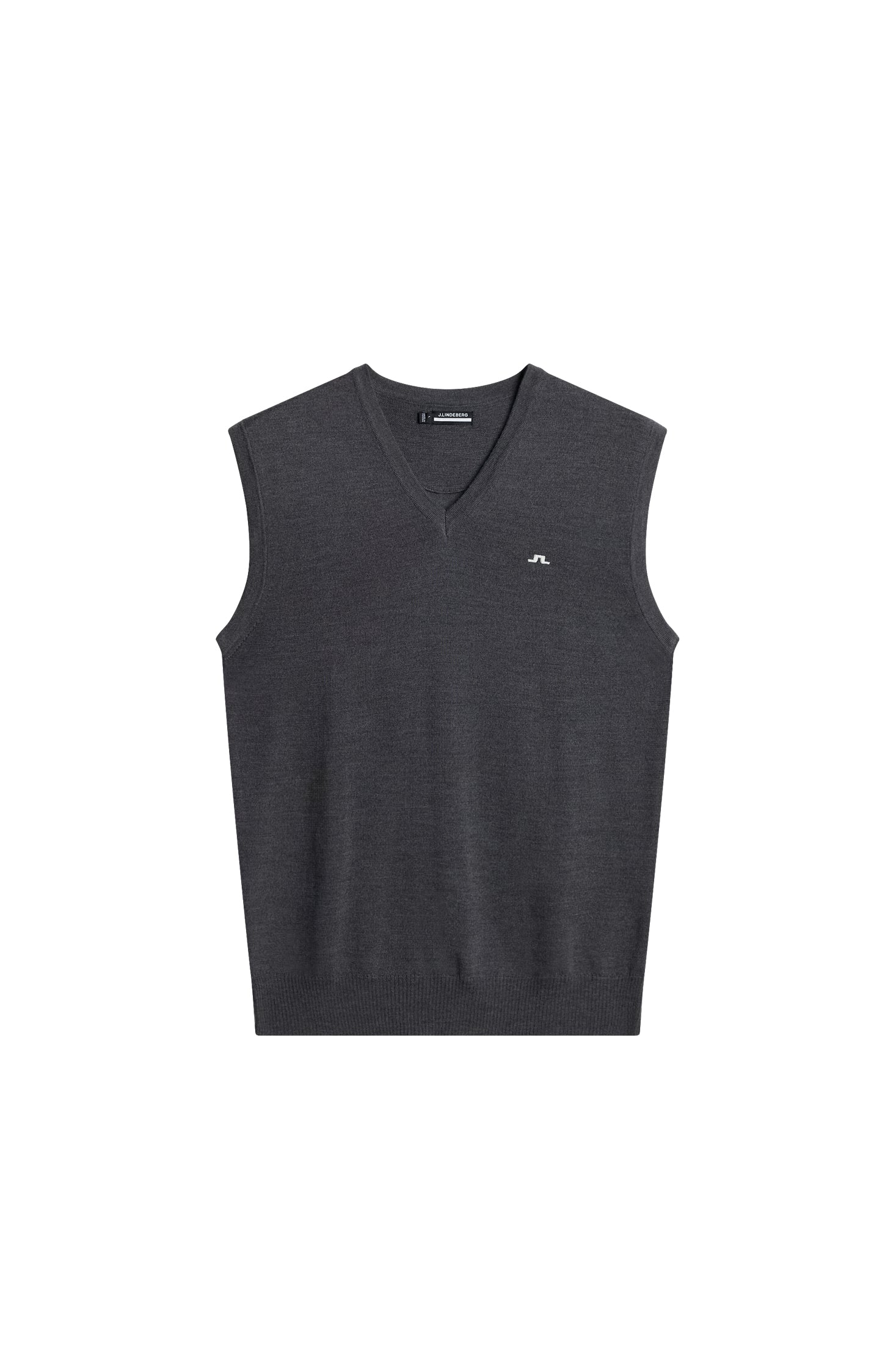 Liam Knitted Vest / Dark Grey Melange – J.LINDEBERG