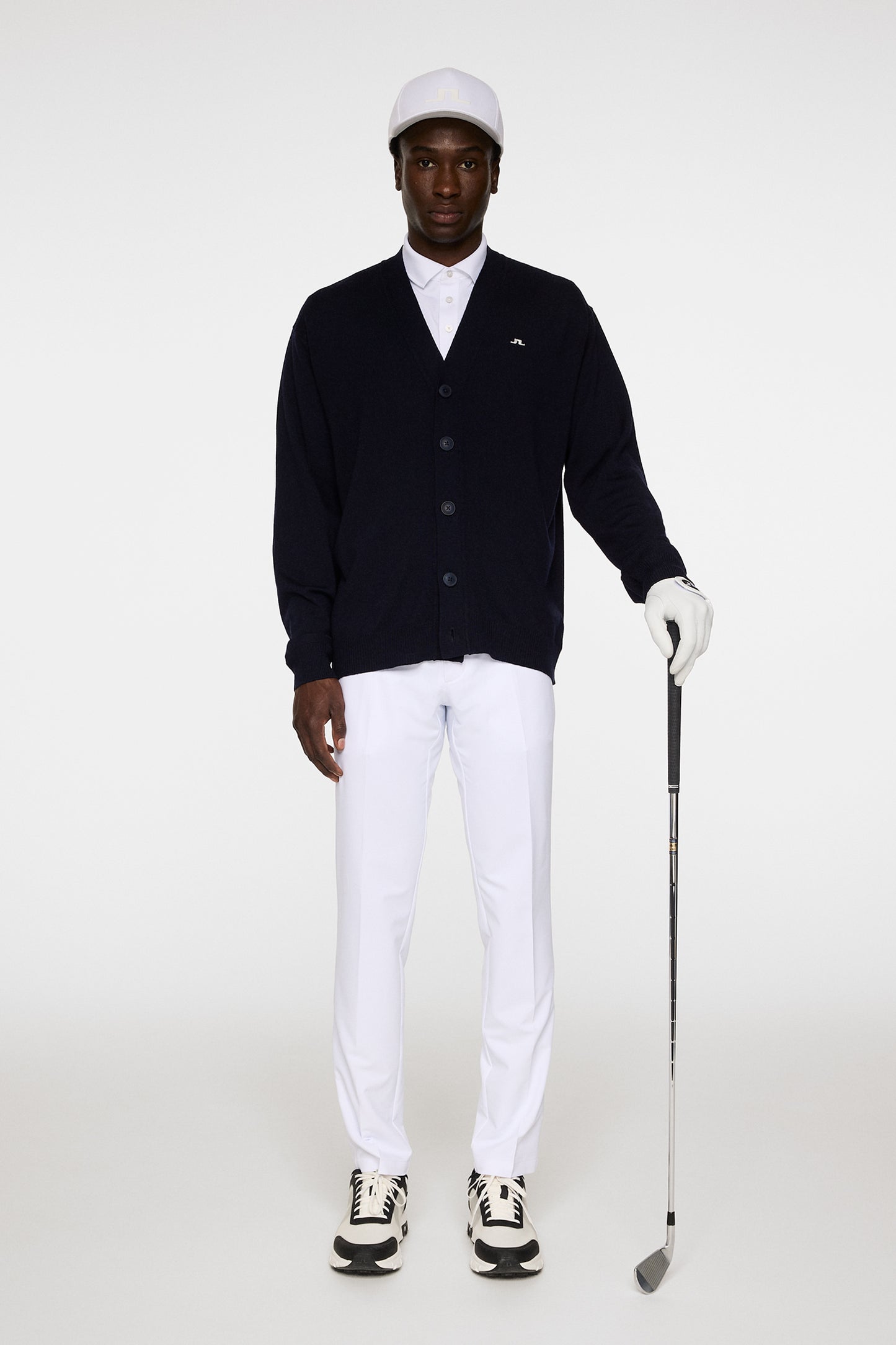 Lucas Knitted Cardigan in JL Navy by J.Lindeberg