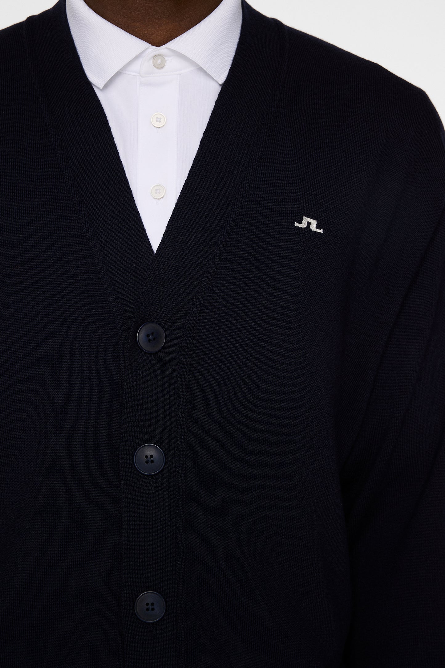 Lucas Knitted Cardigan in JL Navy by J.Lindeberg