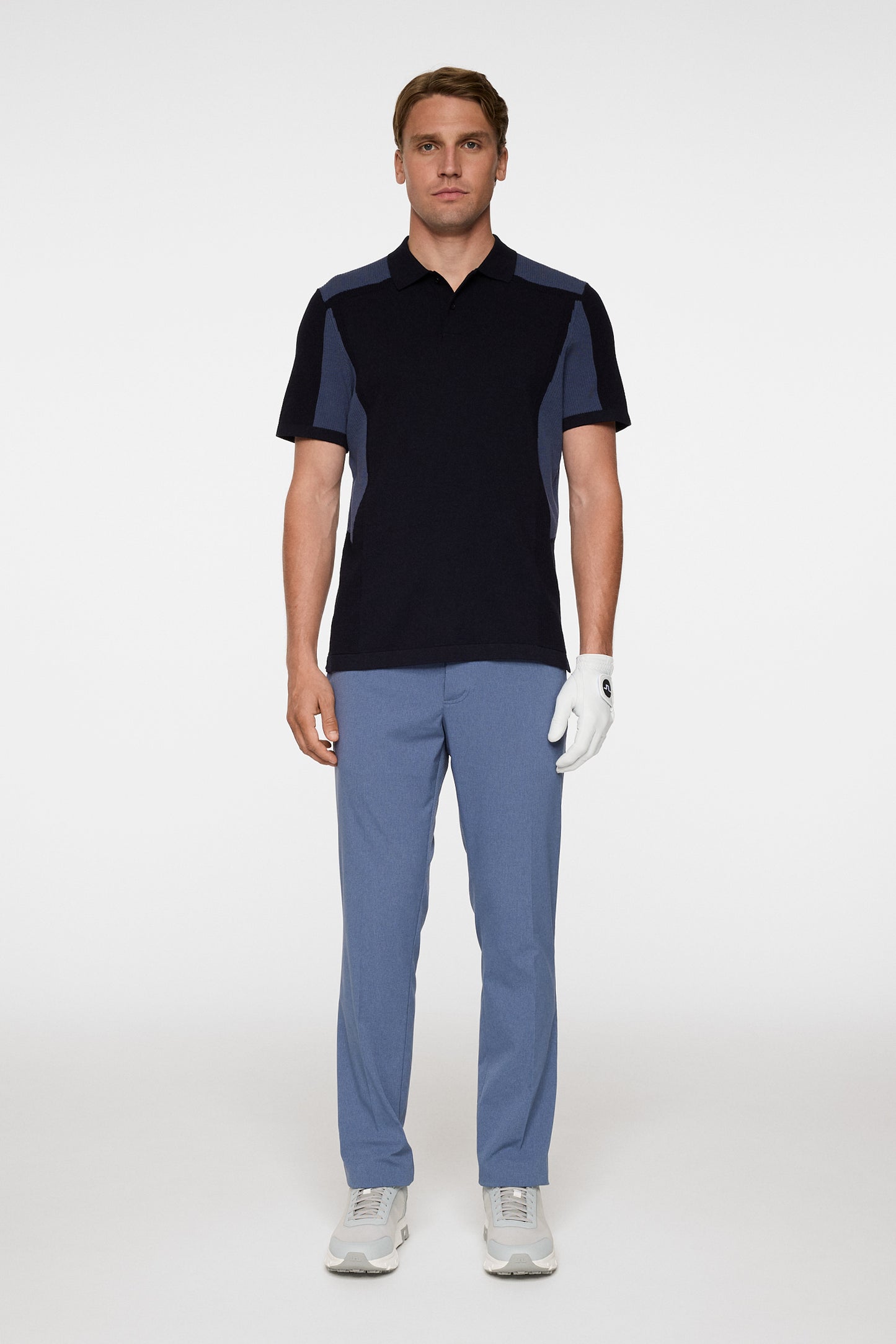 Ruben Knitted Shirt in JL Navy by J.Lindeberg