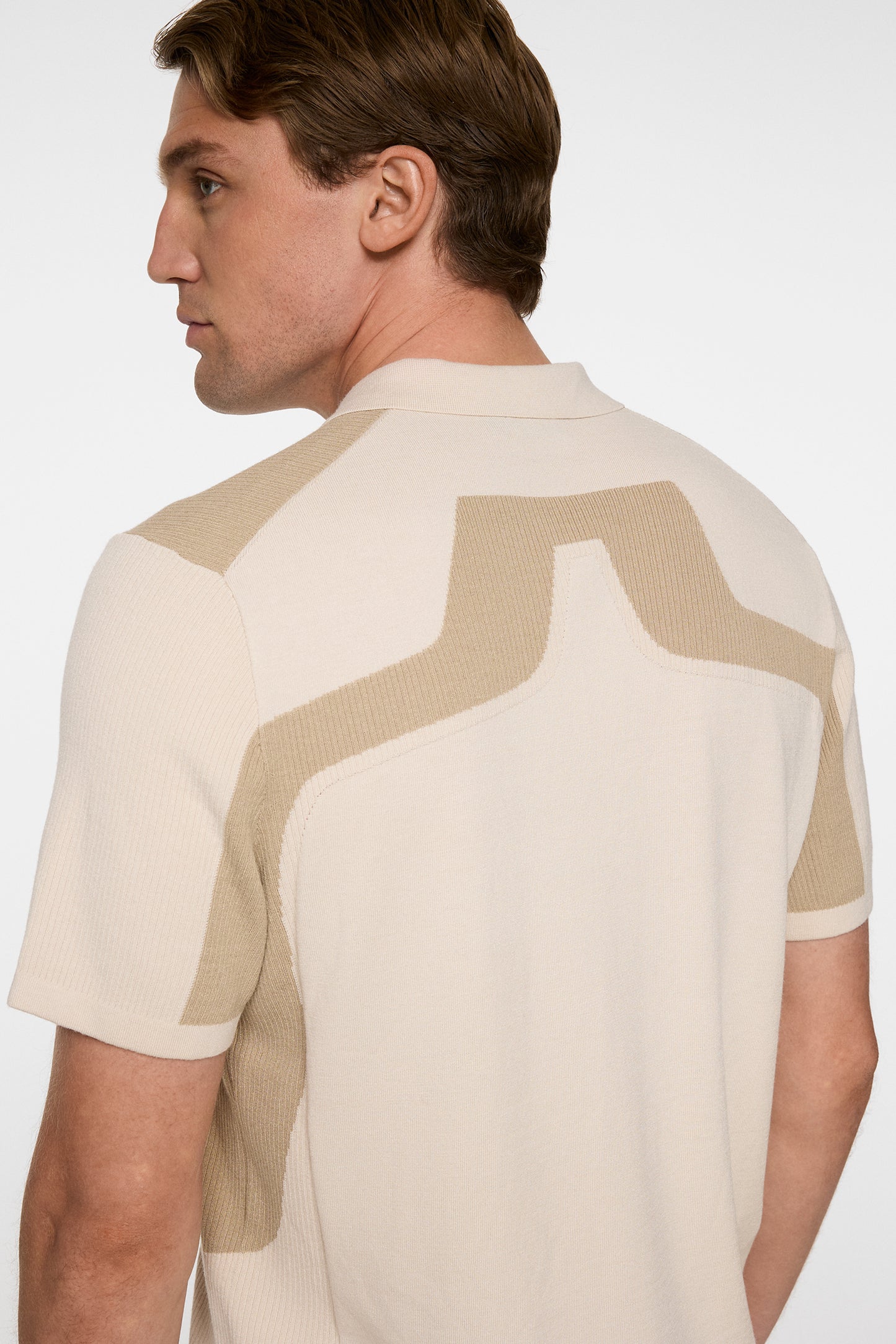 Ruben Knitted Shirt in Moonbeam by J.Lindeberg