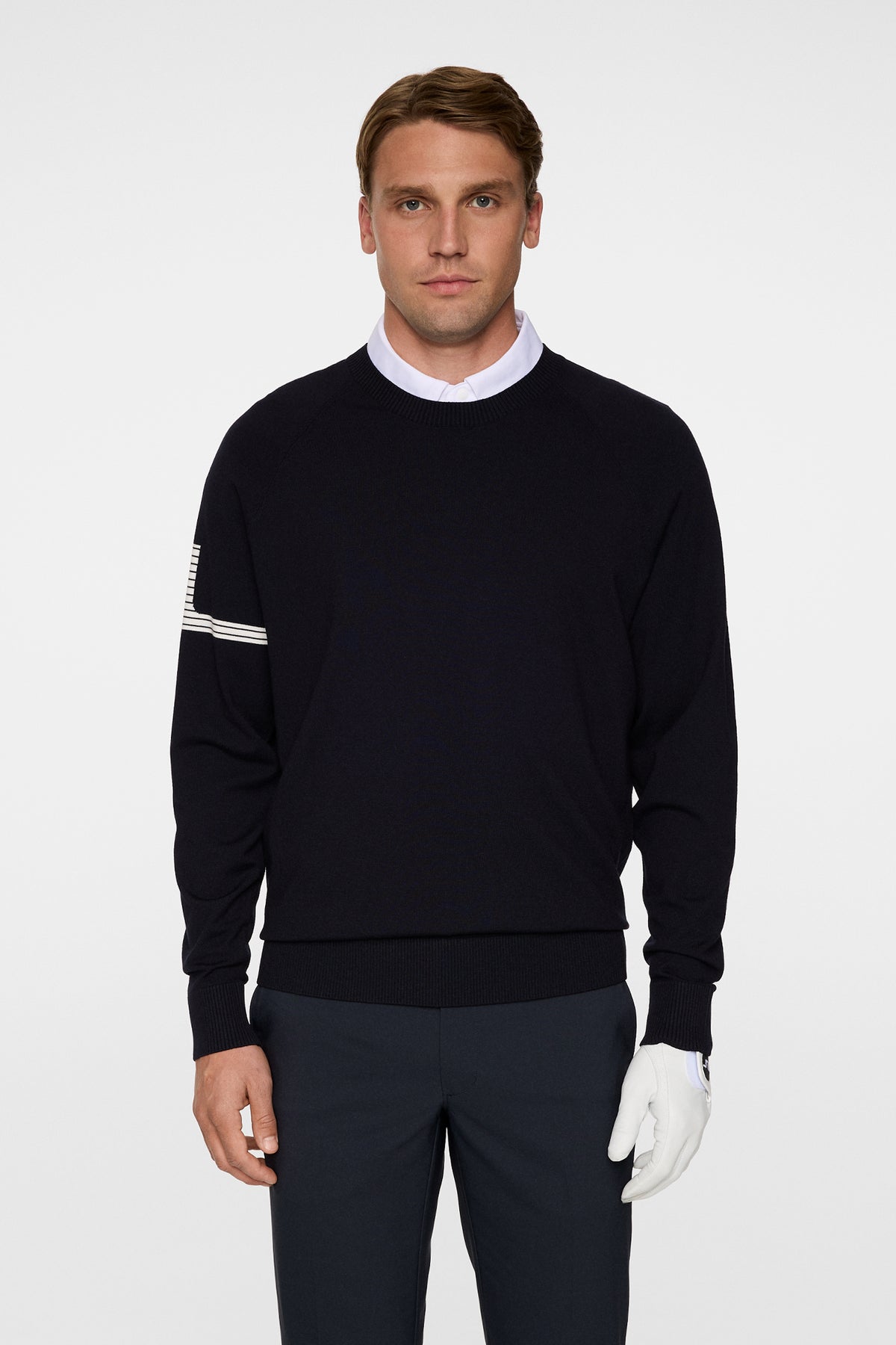 Heath Knitted Sweater in JL Navy by J.Lindeberg