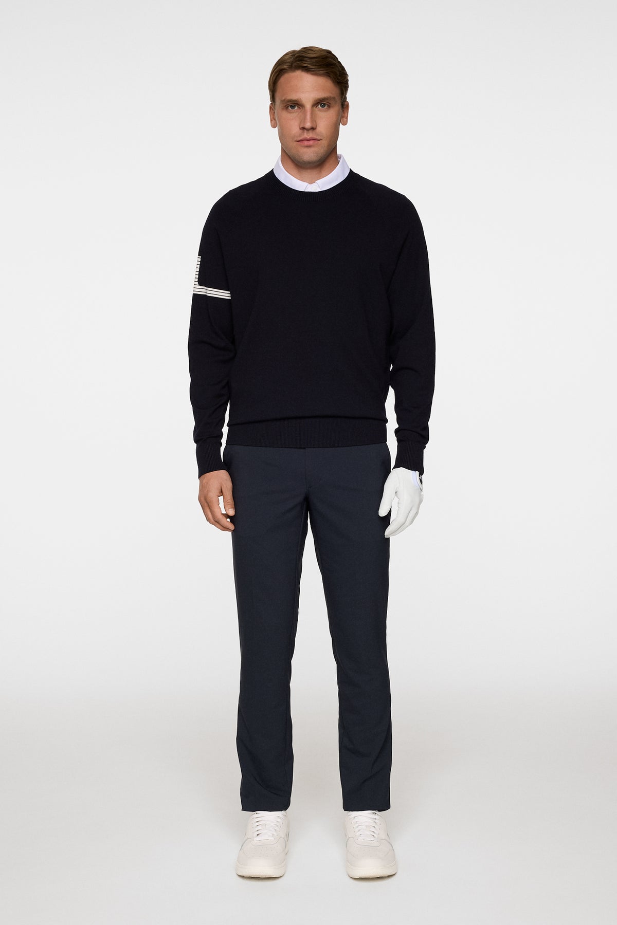 Heath Knitted Sweater in JL Navy by J.Lindeberg