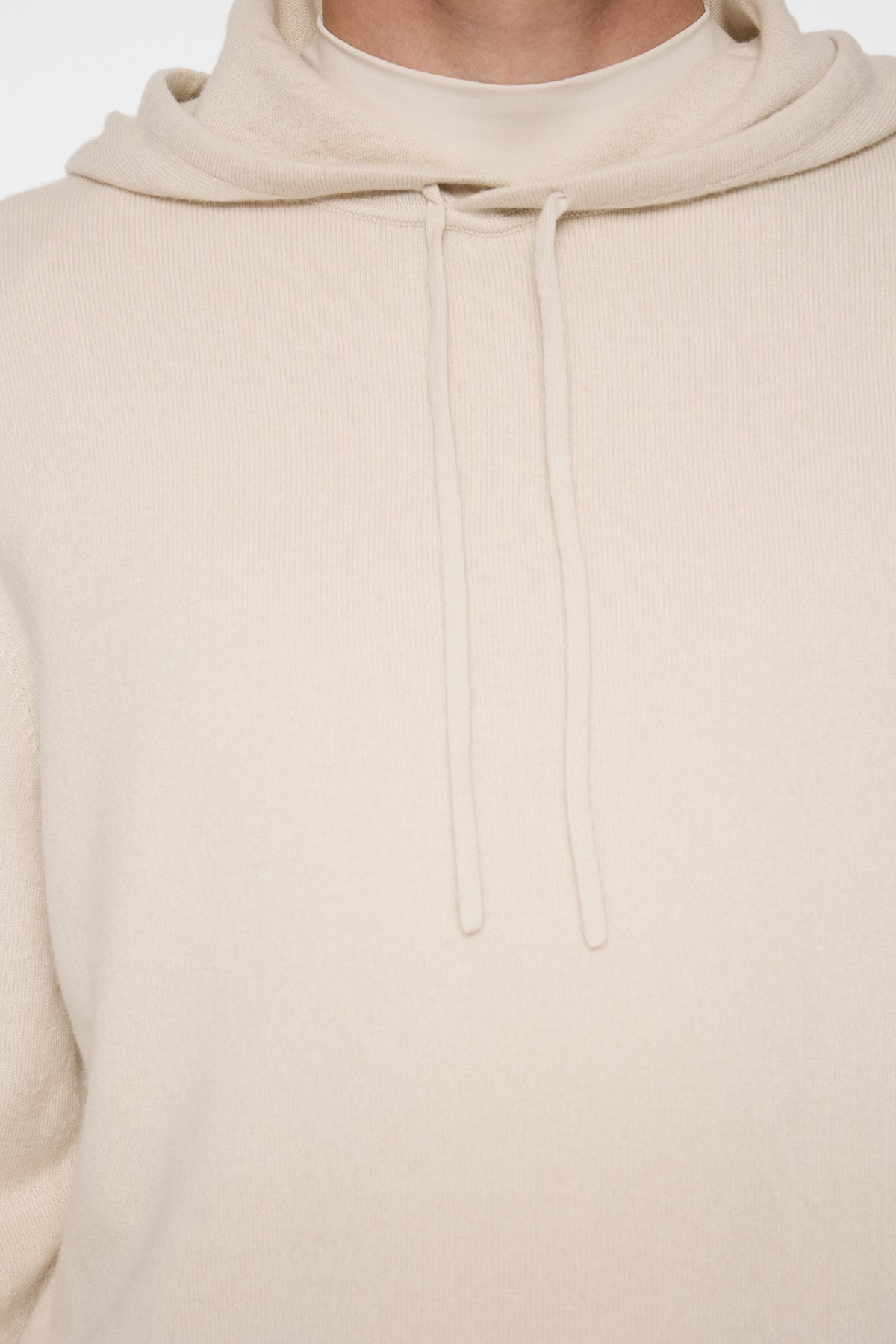 Kolton Cashmere Hoodie in Moonbeam by J.Lindeberg