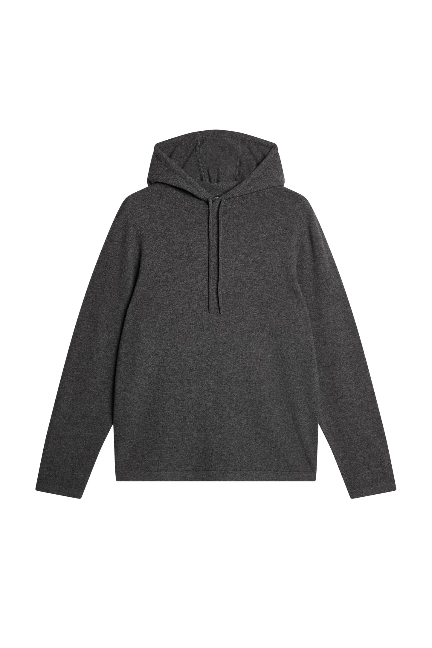 Kolton Cashmere Hoodie in Dark Grey Melange by J.Lindeberg