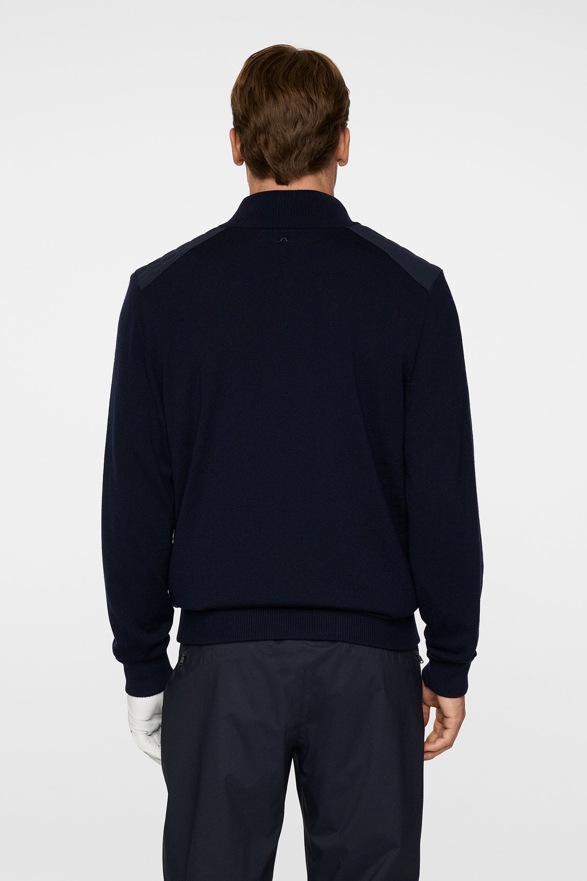 Jeffrey Windbreaker Sweater in JL Navy by J.Lindeberg
