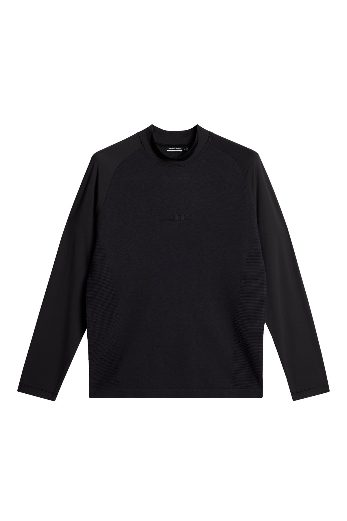 Gael Hybrid Knit Sweater in Black by J.Lindeberg