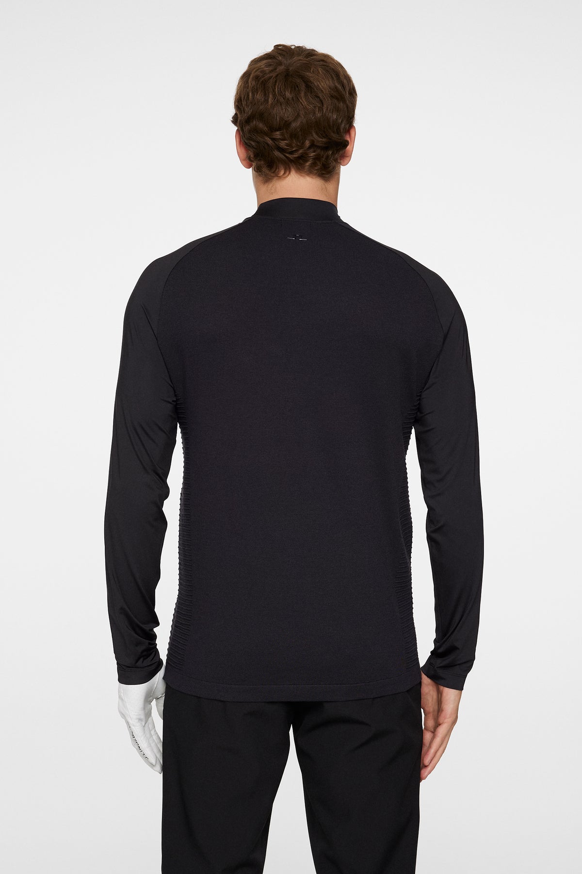 Gael Hybrid Knit Sweater in Black by J.Lindeberg
