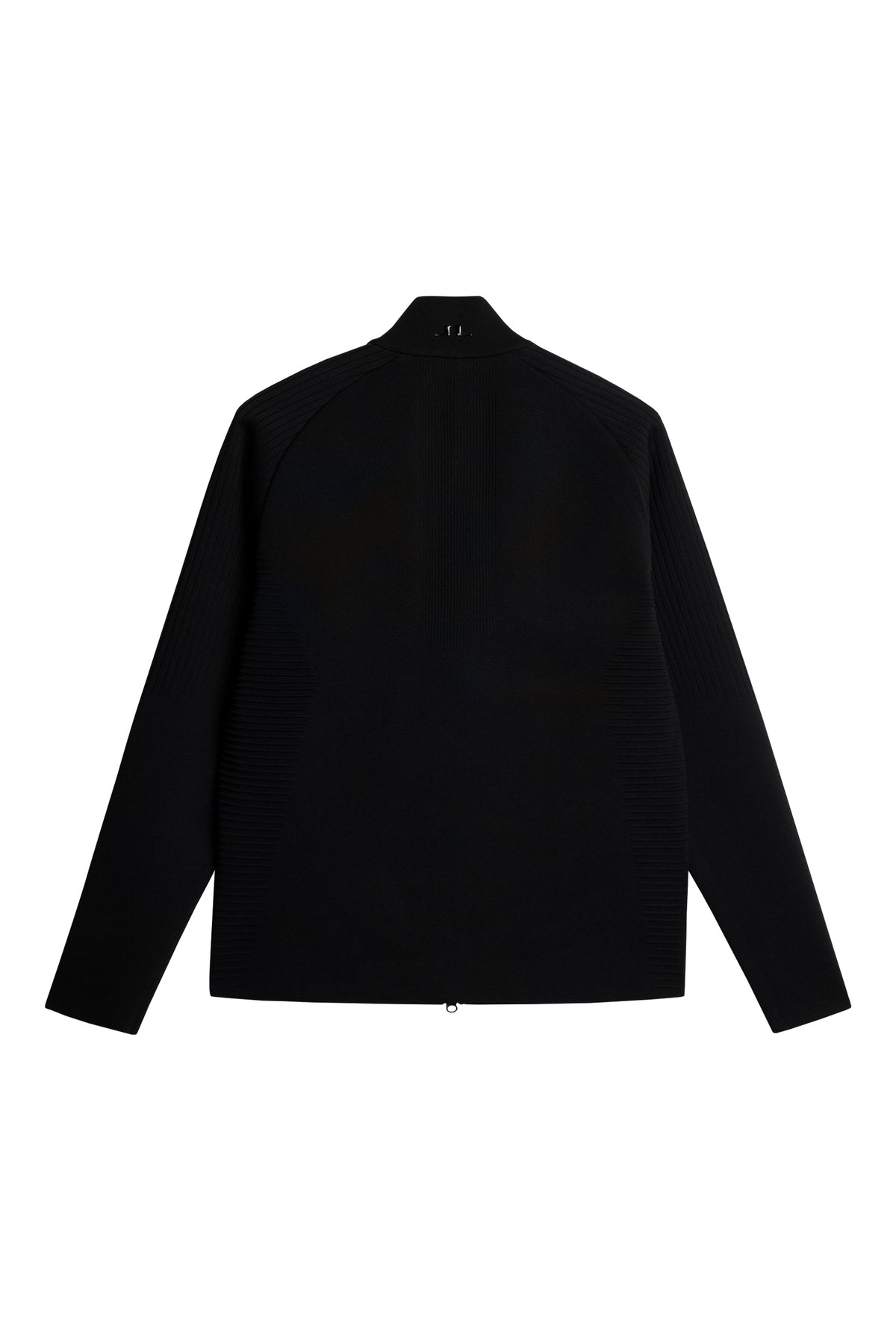 Aziel Tech Knit Zip Sweater in Black by J.Lindeberg