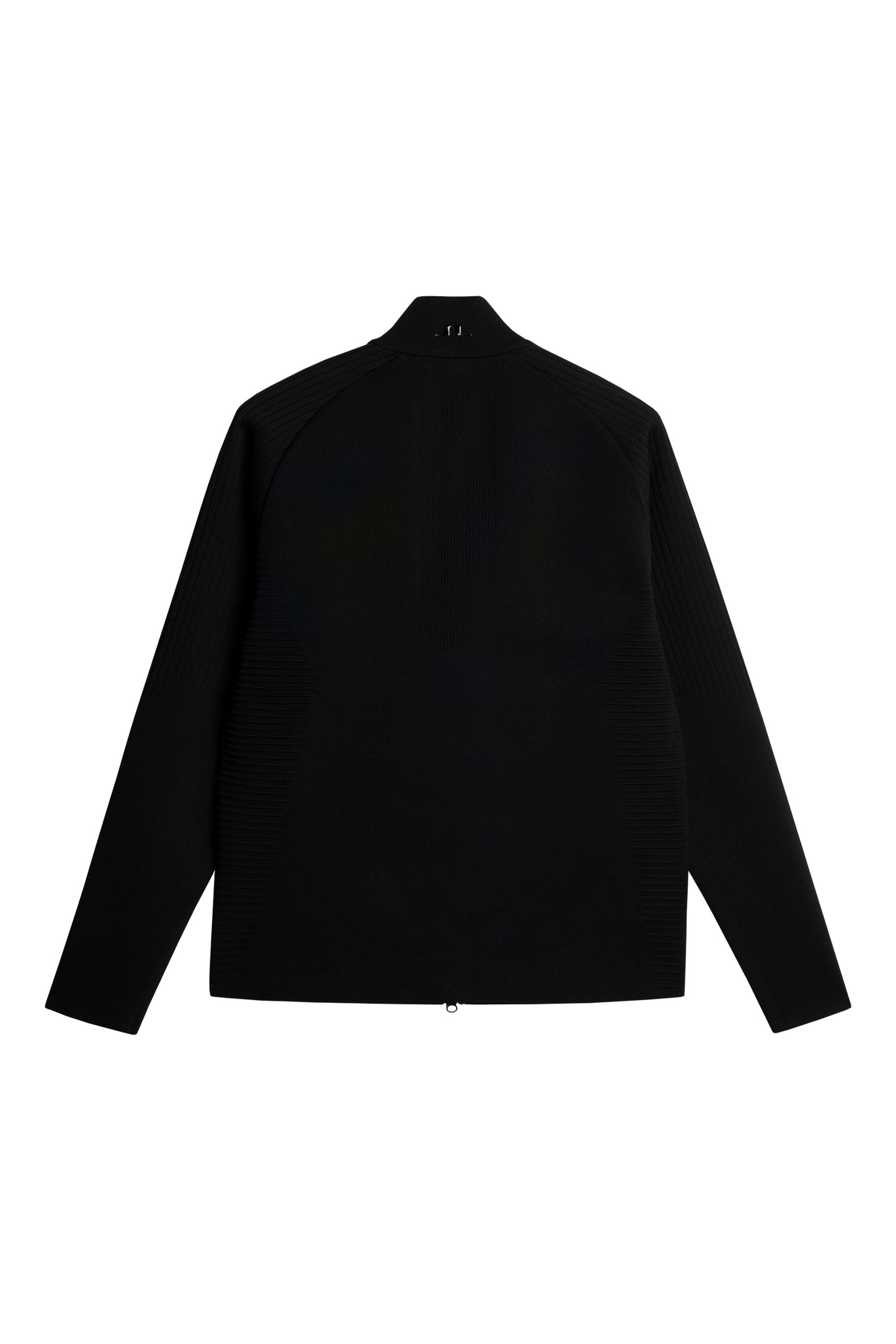 Aziel Tech Knit Zip Sweater in Black by J.Lindeberg