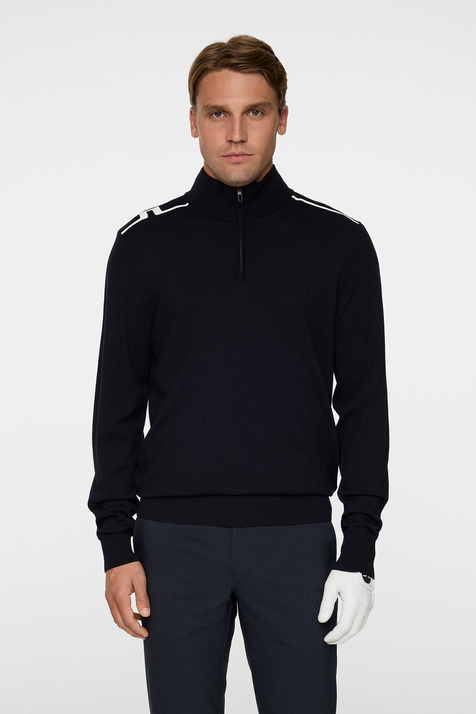 Mac Knitted Zip Sweater / JL Navy