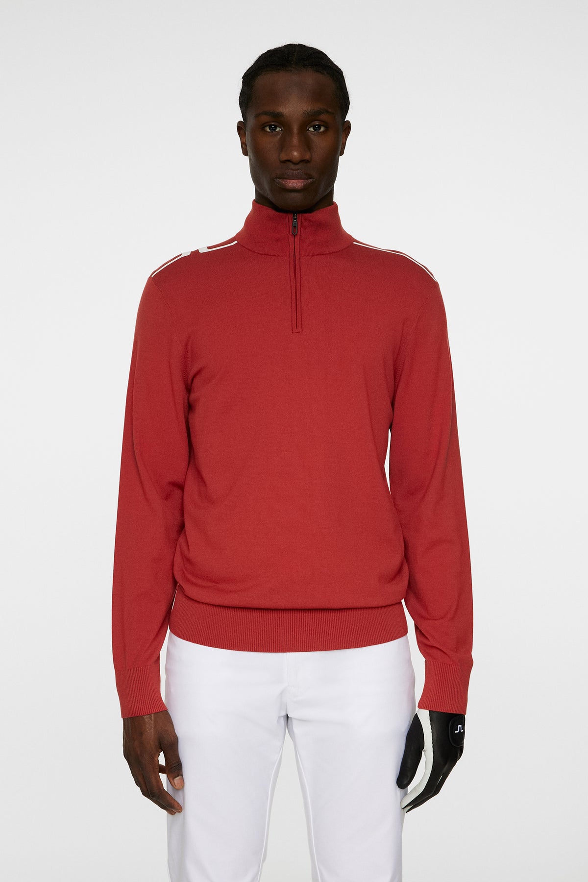 Mac Knitted Zip Sweater in Bossa Nova by J.Lindeberg