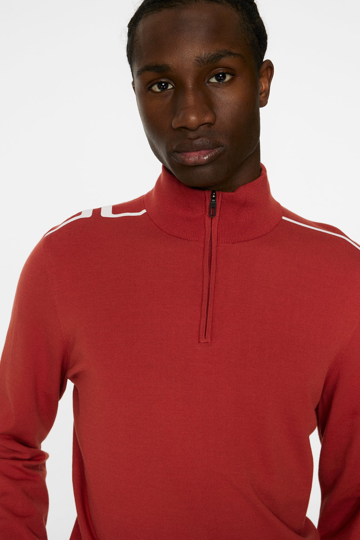 Mac Knitted Zip Sweater in Bossa Nova by J.Lindeberg