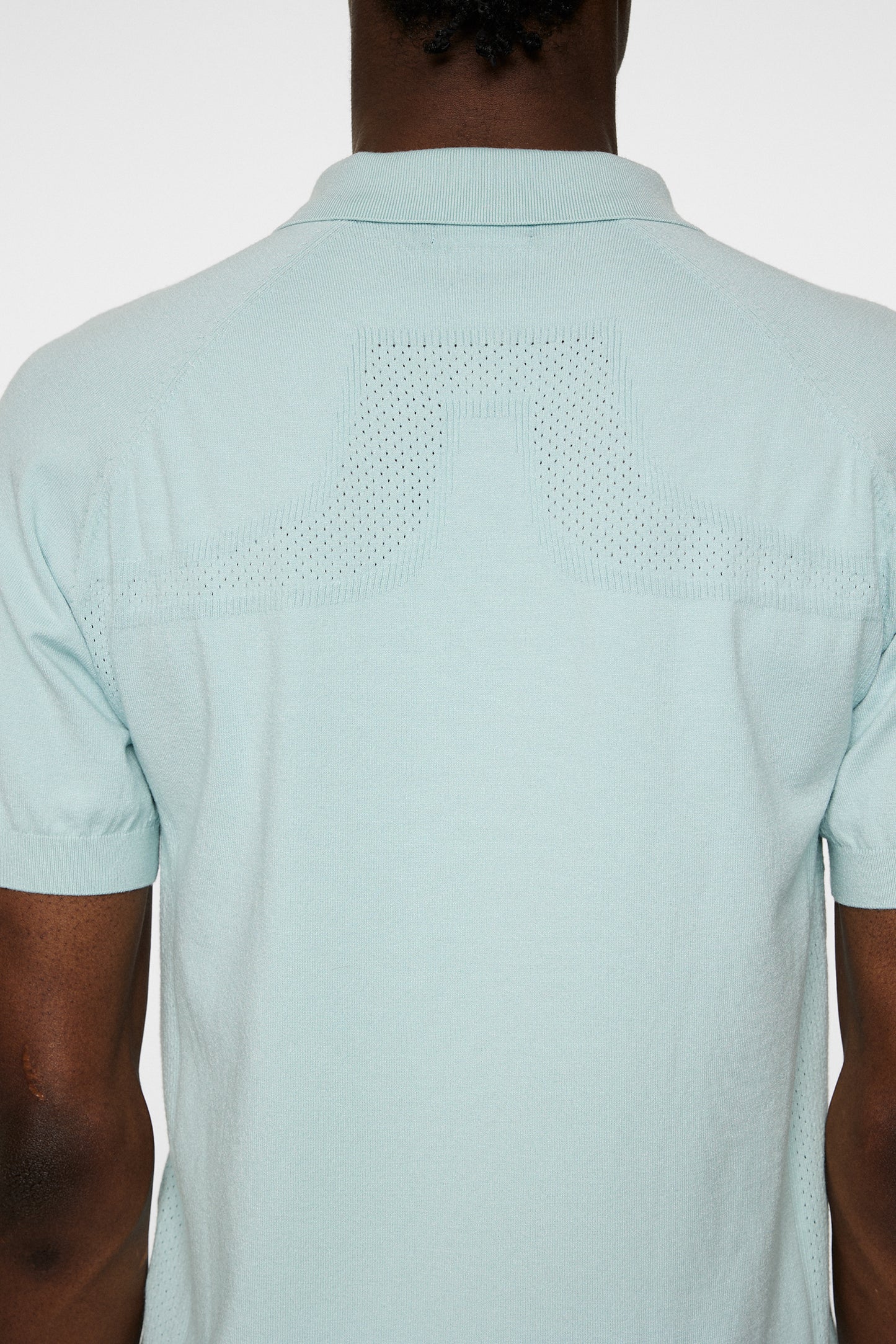 Martines Knitted Polo Shirt in Winter Sky by J.Lindeberg