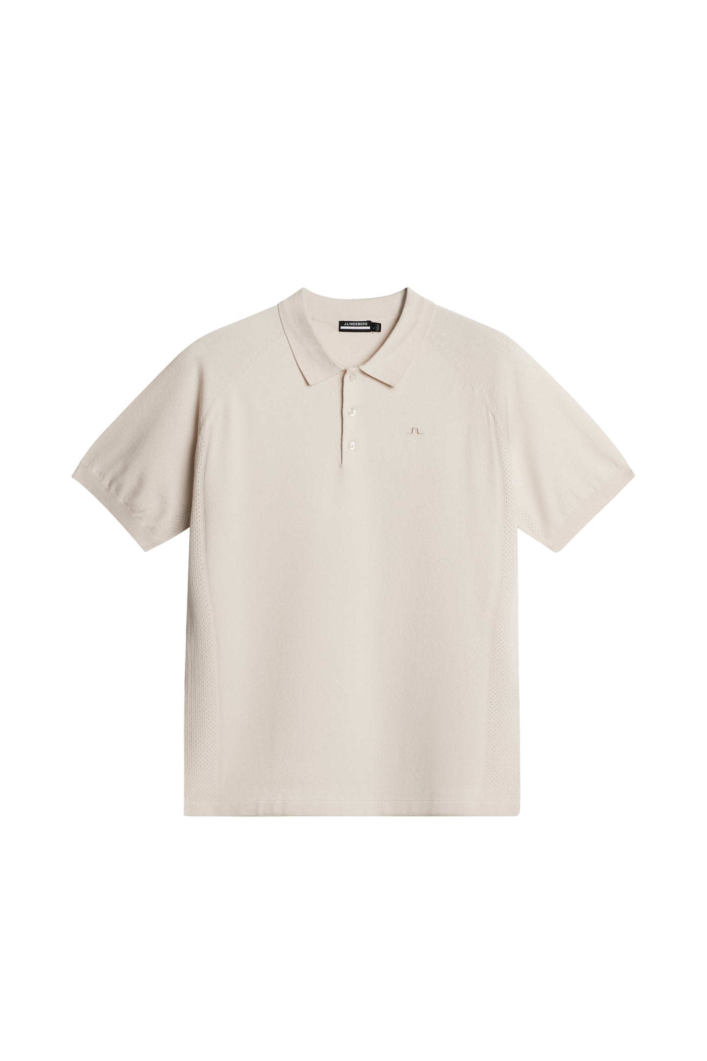 Martines Knitted Polo Shirt in Moonbeam by J.Lindeberg