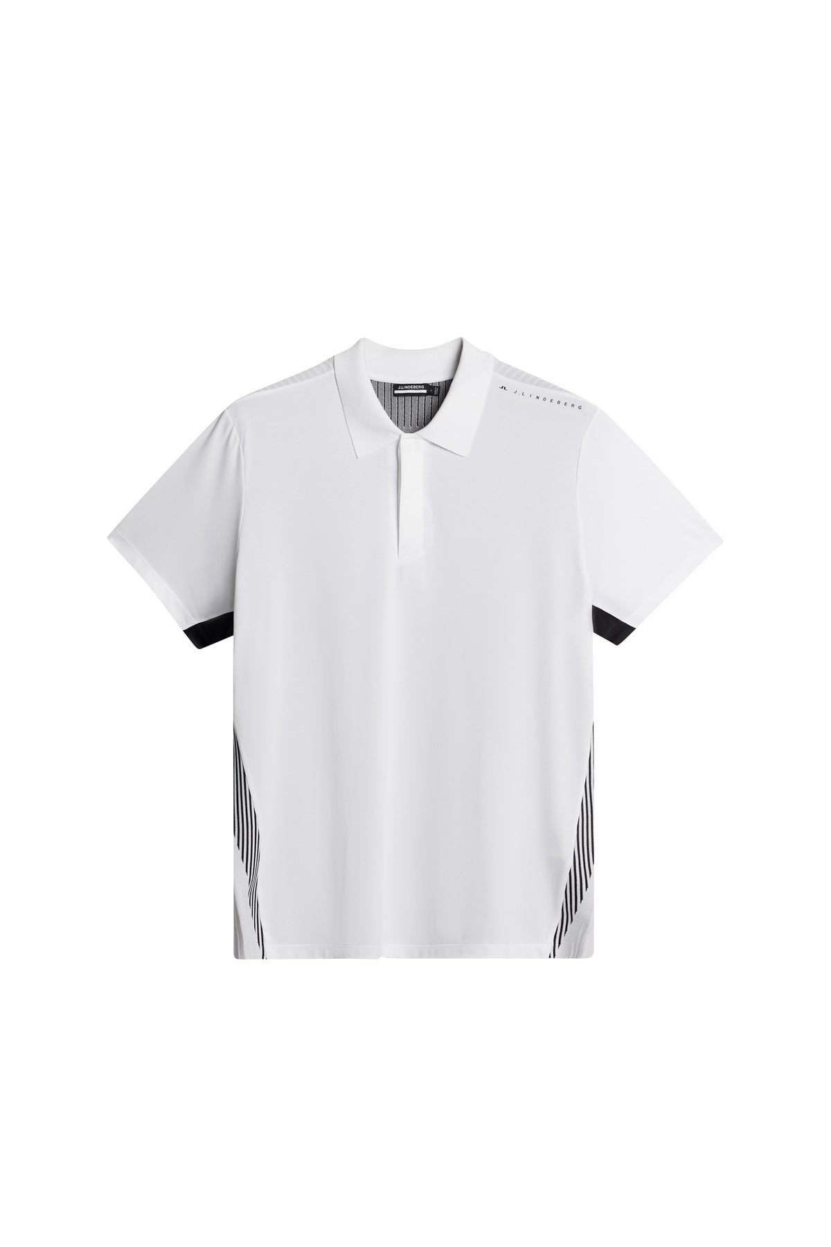 Aleks Hybrid Knit Polo Shirt in White by J.Lindeberg