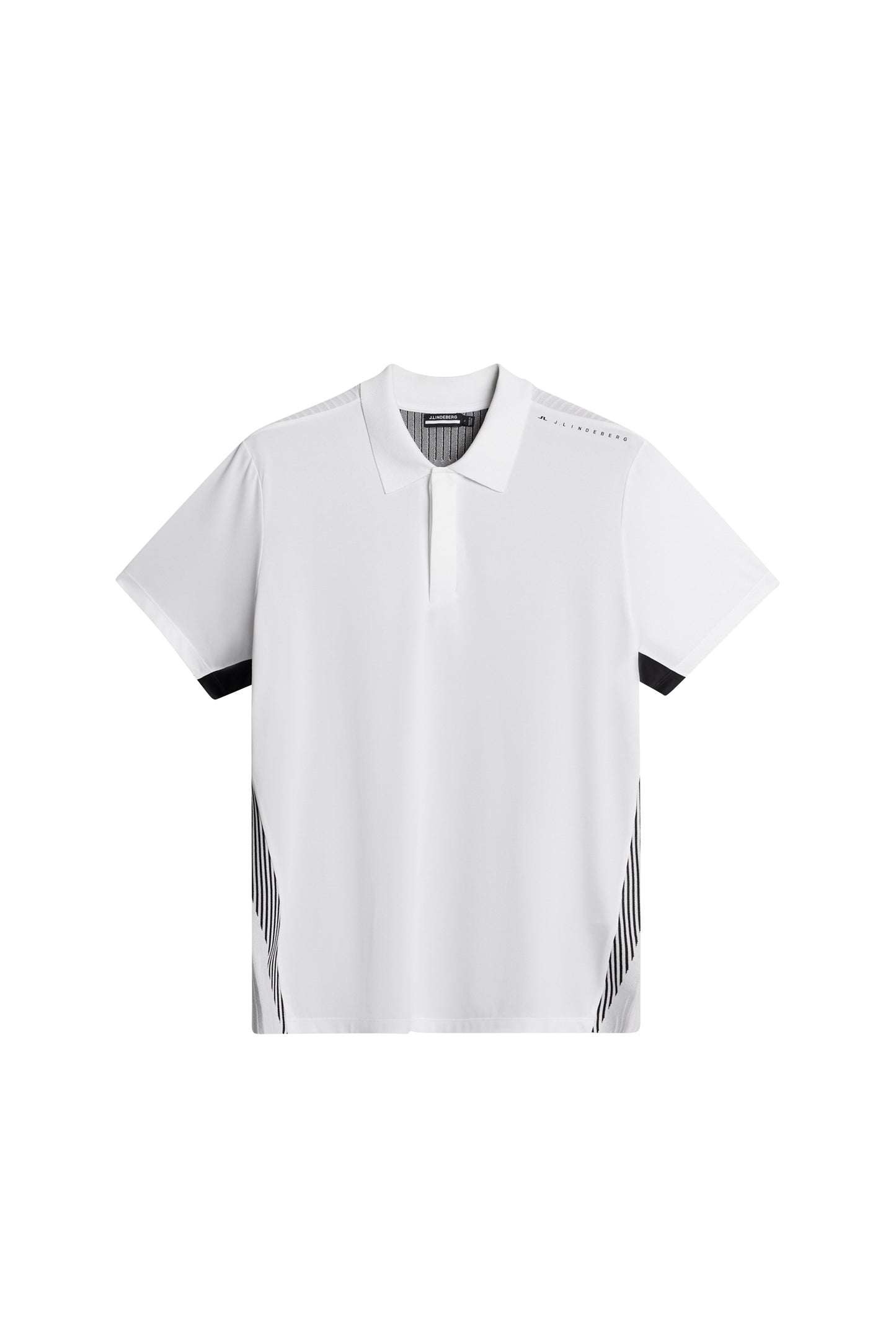 Aleks Hybrid Knit Polo Shirt in White by J.Lindeberg
