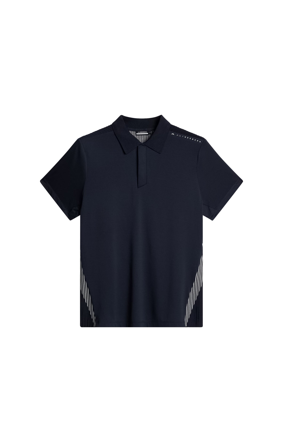 Aleks Hybrid Knit Polo Shirt in JL Navy by J.Lindeberg