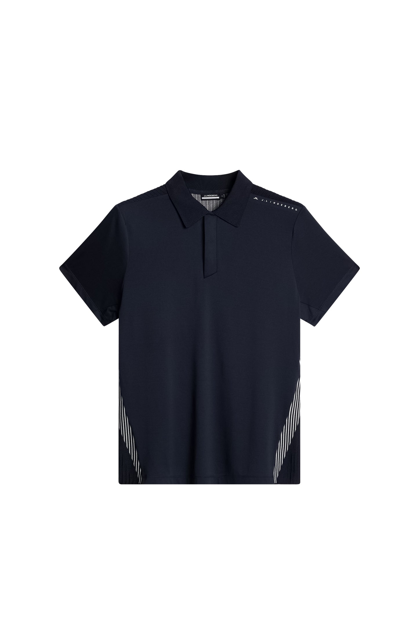 Aleks Hybrid Knit Polo Shirt in JL Navy by J.Lindeberg