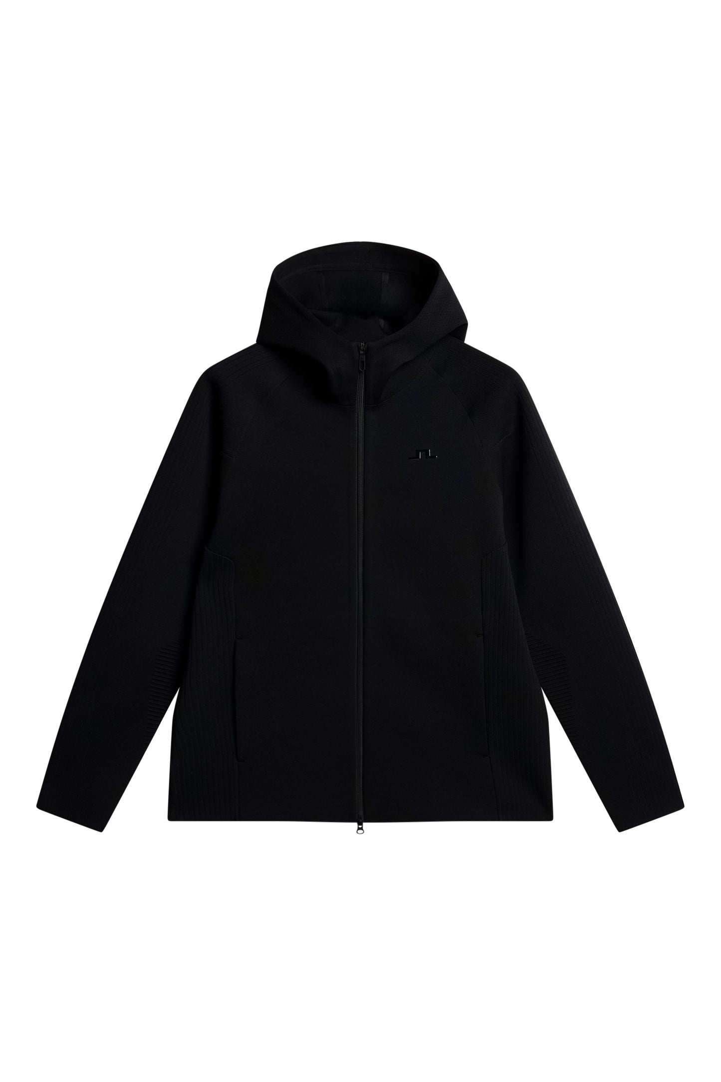Solarcore Knit Zip Sweater in Black by J.Lindeberg
