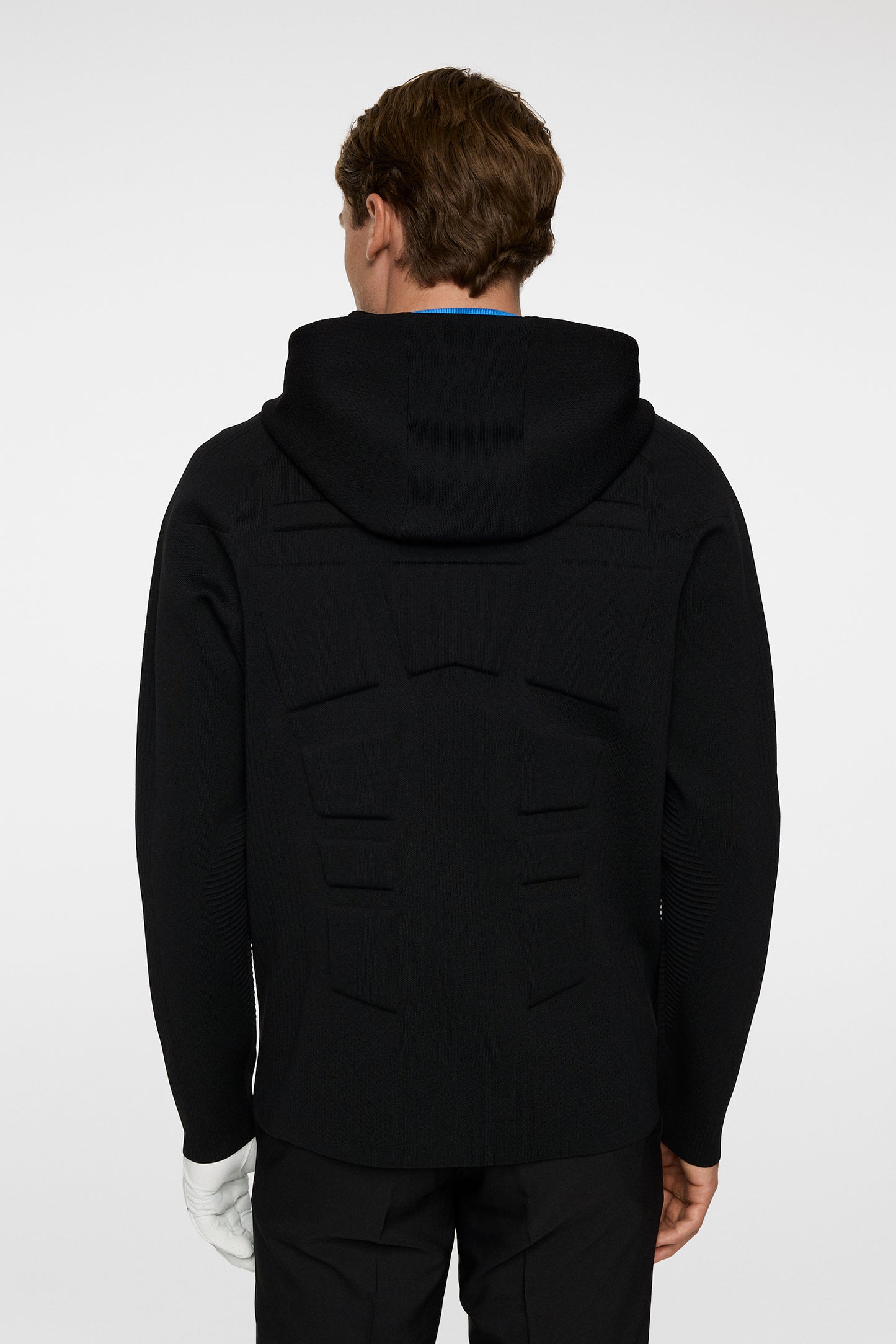 Solarcore Knit Zip Sweater in Black by J.Lindeberg