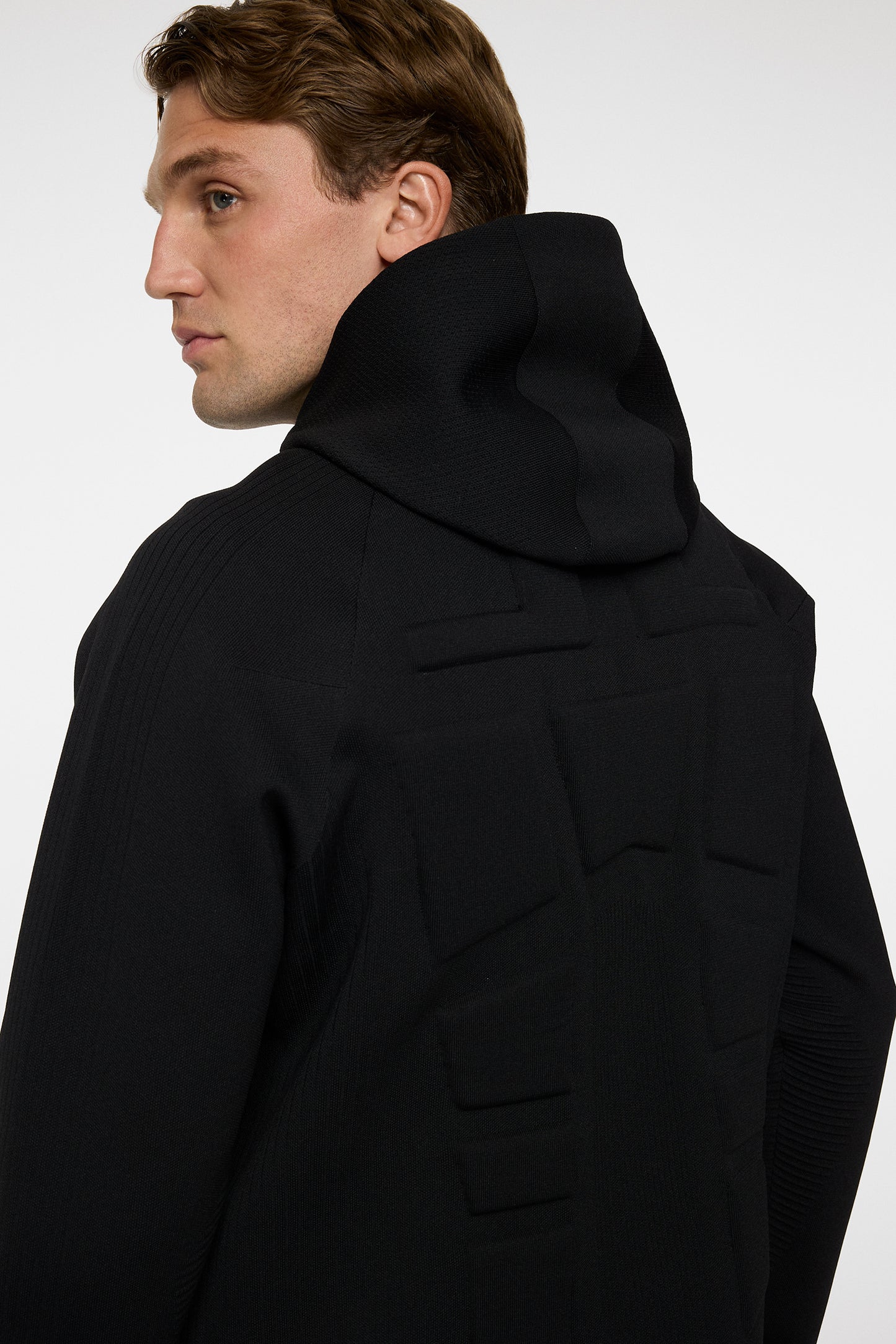 Solarcore Knit Zip Sweater in Black by J.Lindeberg