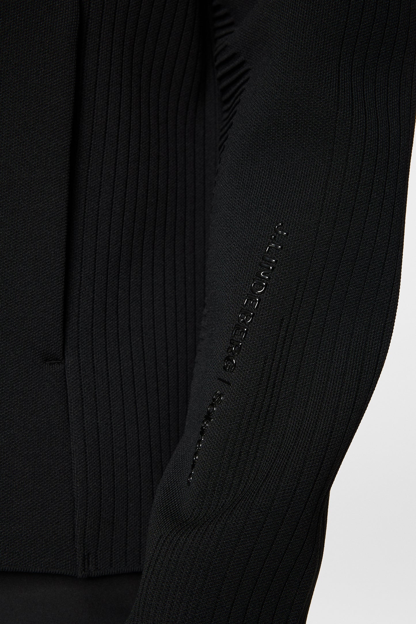 Solarcore Knit Zip Sweater in Black by J.Lindeberg