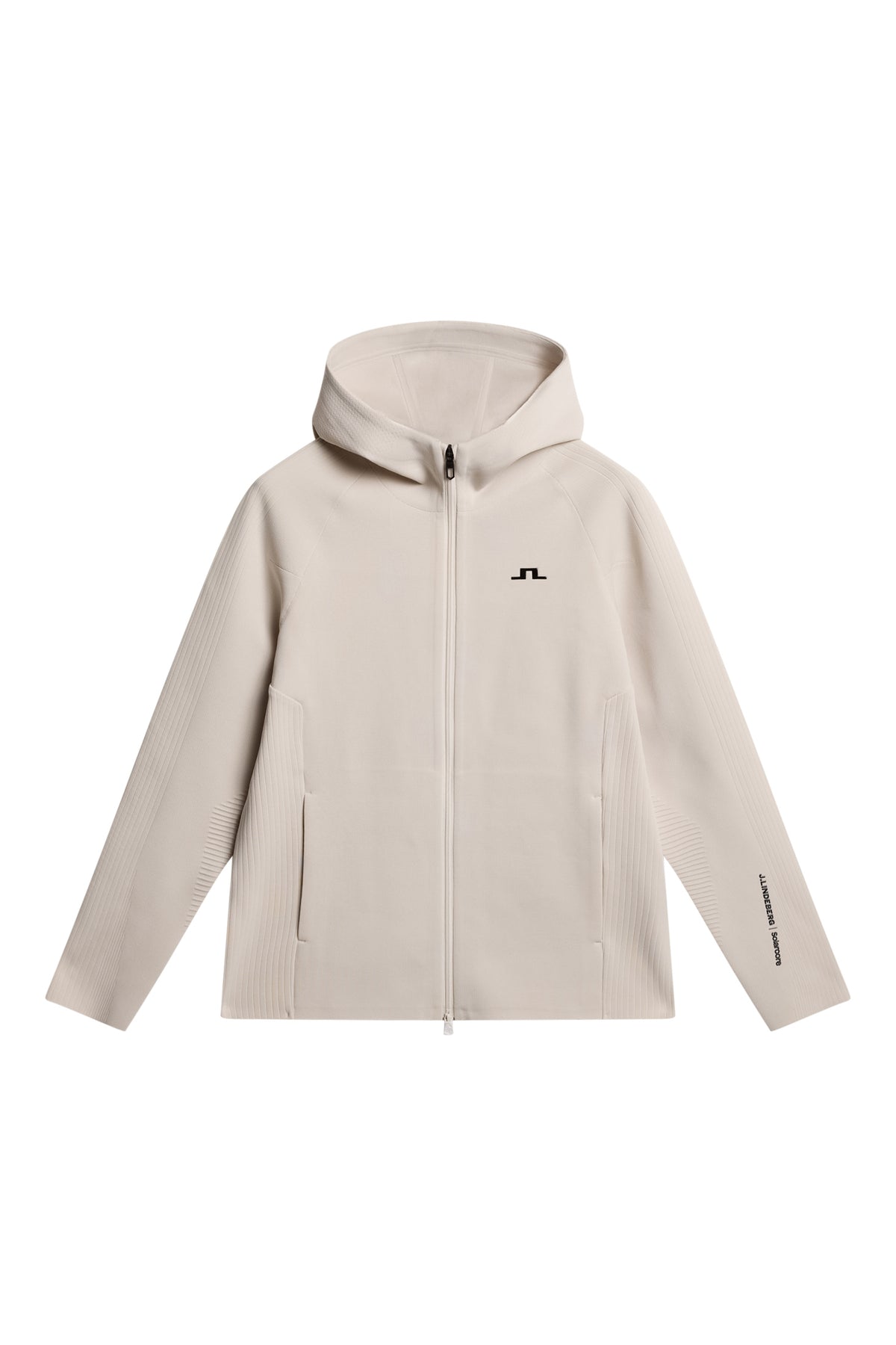 Solarcore Knit Zip Sweater in Moonbeam by J.Lindeberg