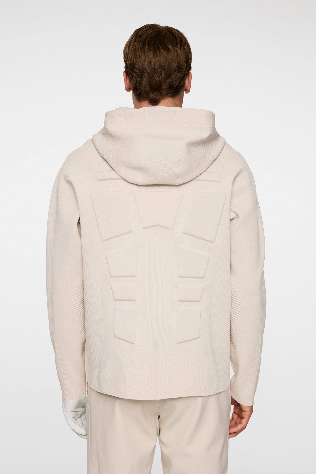 Solarcore Knit Zip Sweater in Moonbeam by J.Lindeberg