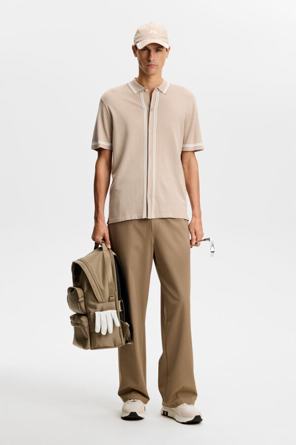 Nicolai Knitted Polo Shirt / Oyster Brown – J.LINDEBERG US